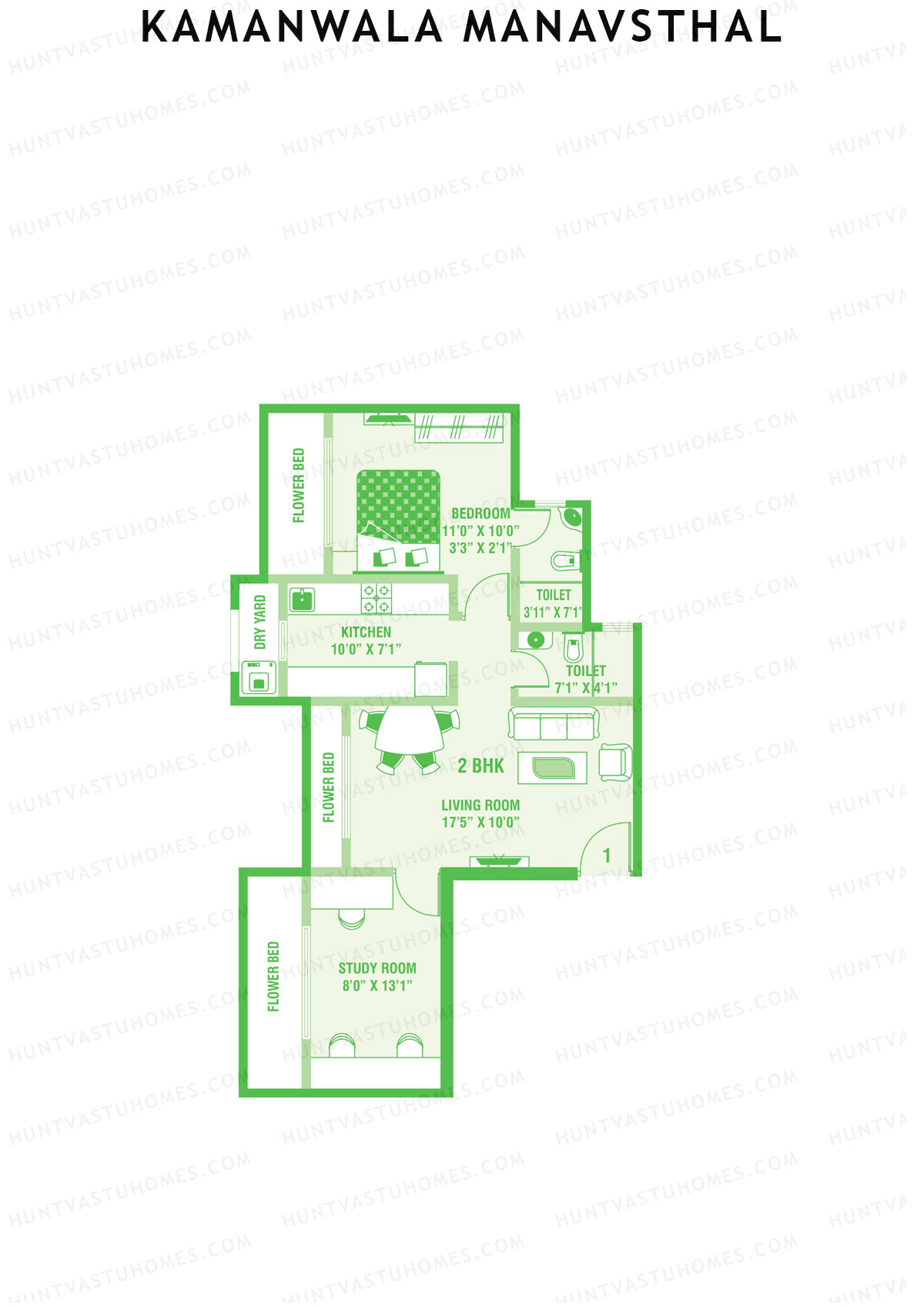 Kamanwala Manavsthal Wing A Unit 1 Floor Plan