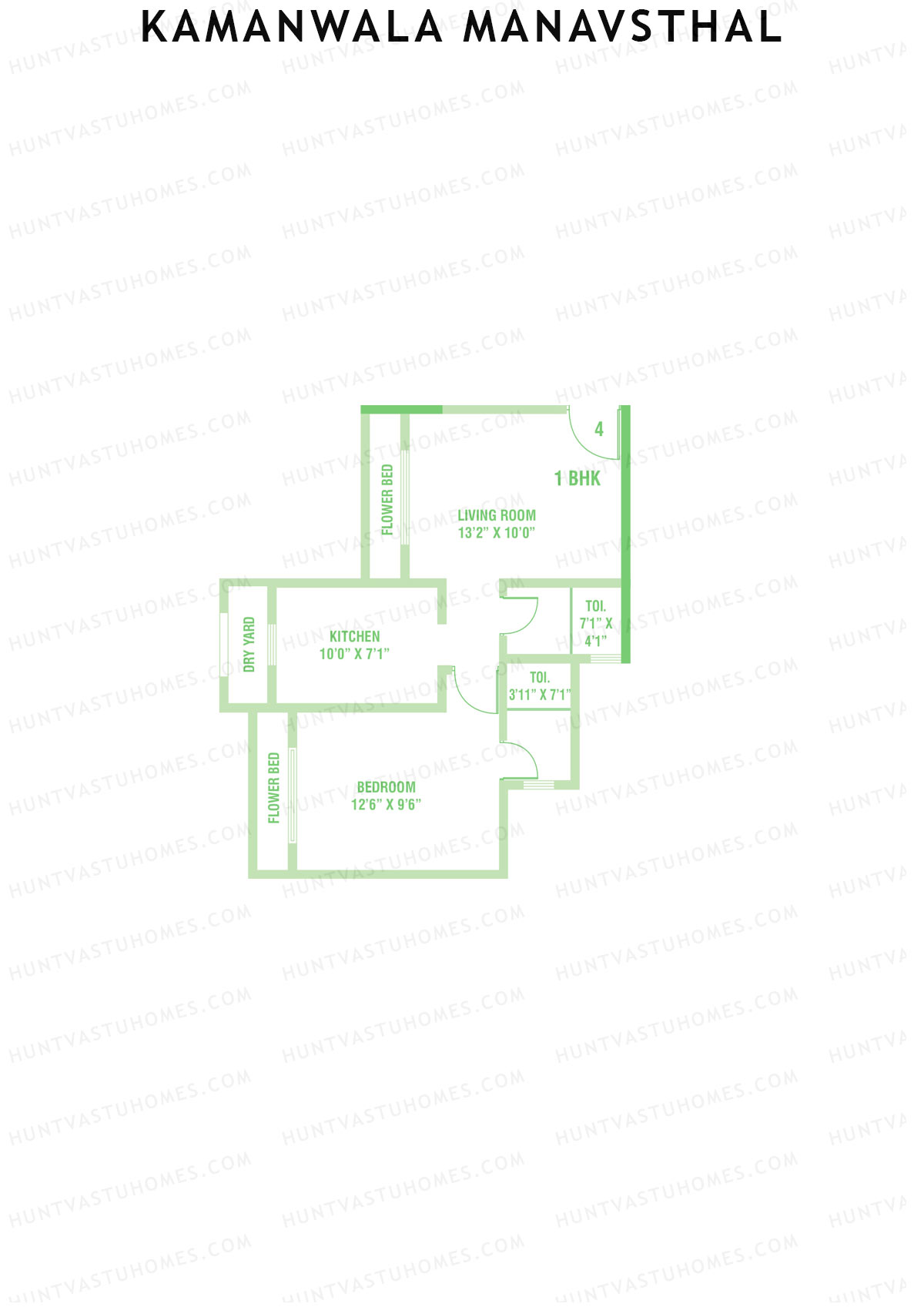 Kamanwala Manavsthal Wing A Unit 4 Floor Plan