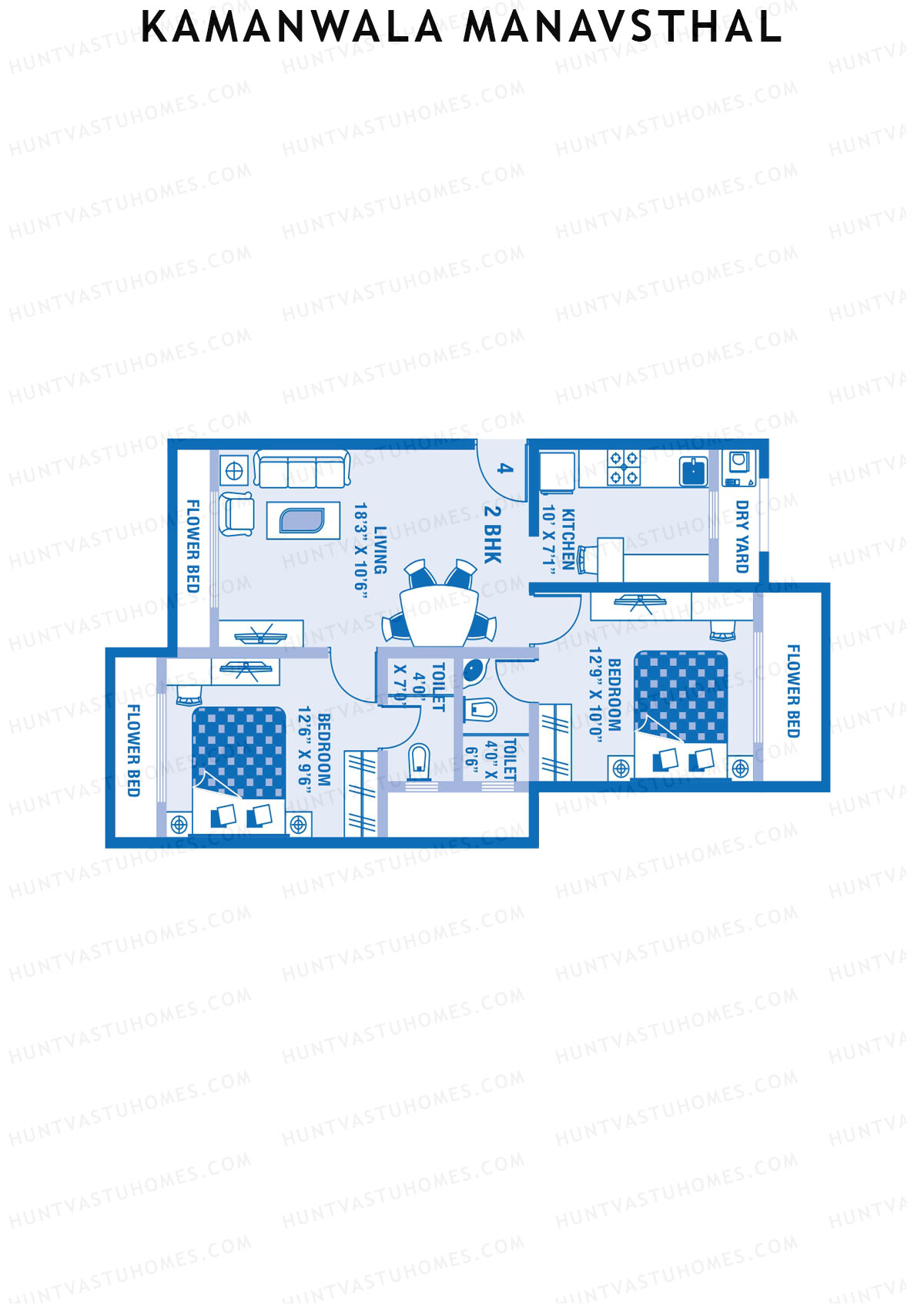 Kamanwala Manavsthal Wing B Unit 4 Floor Plan