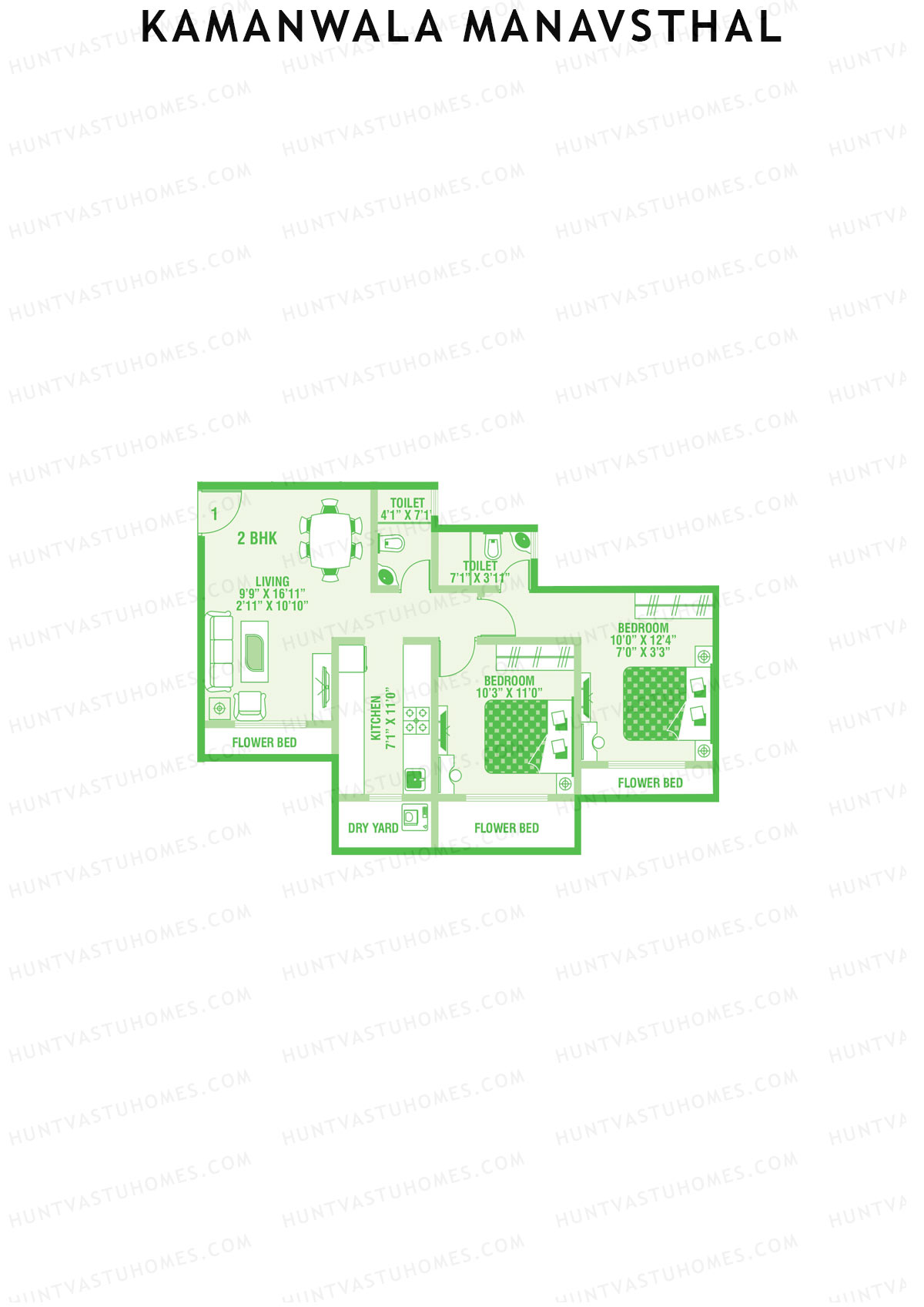Kamanwala Manavsthal Wing C Unit 1 Floor Plan