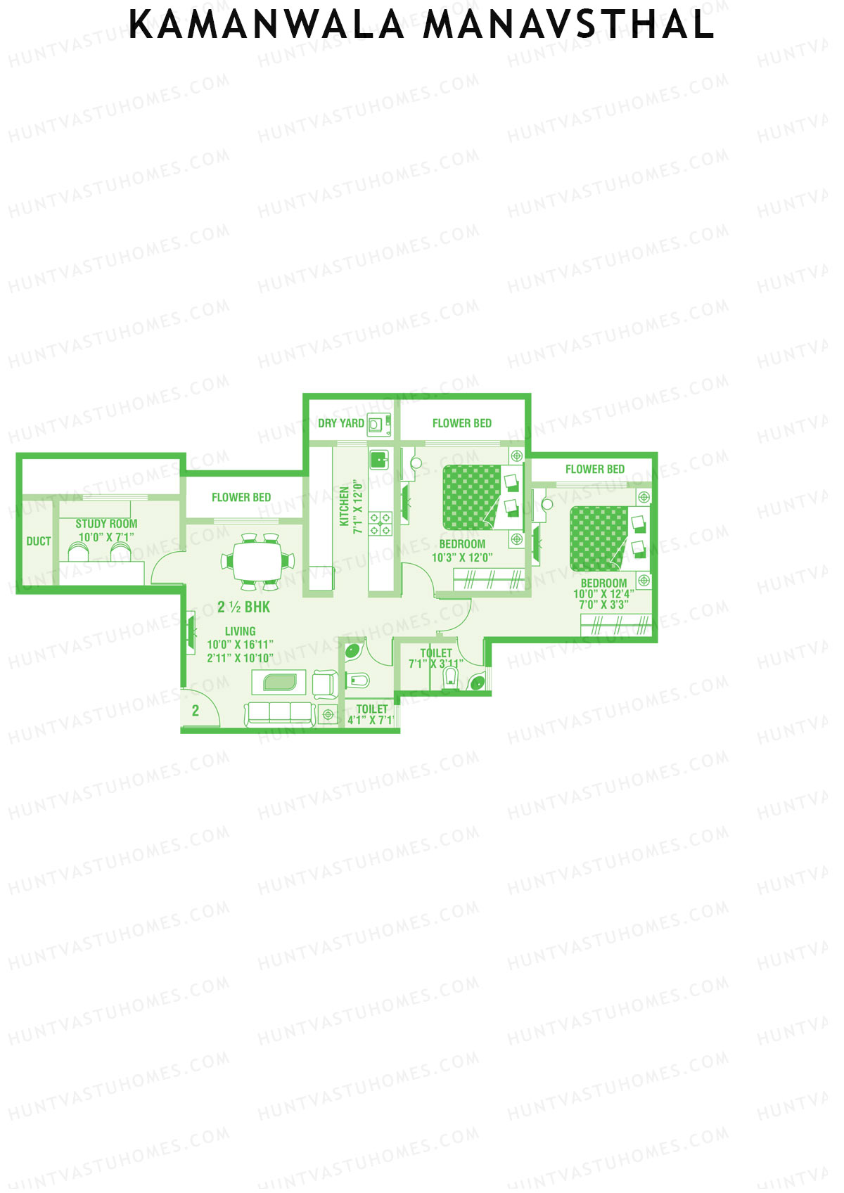 Kamanwala Manavsthal Wing C Unit 2 Floor Plan