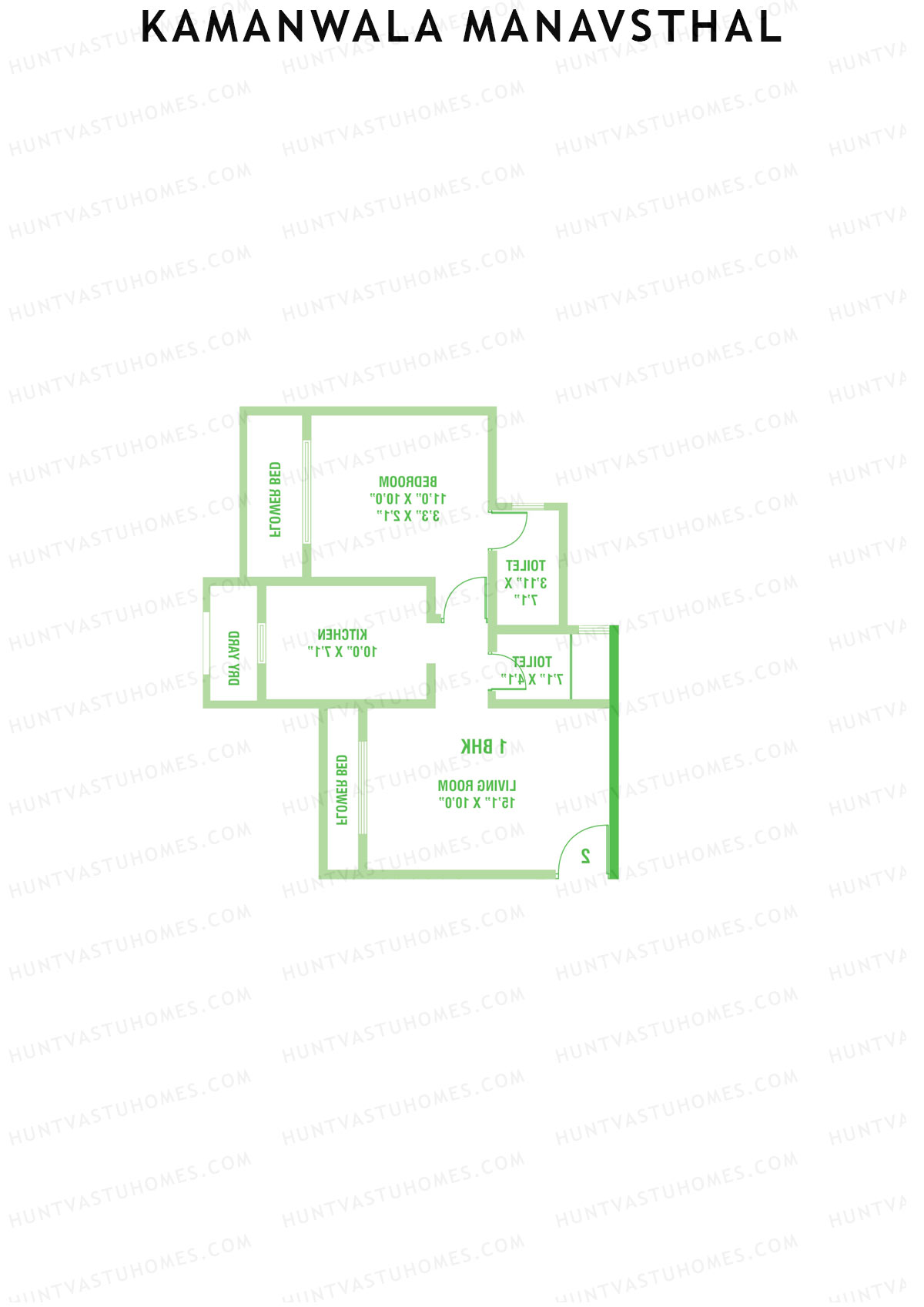 Kamanwala Manavsthal Wing E Unit 2 Floor Plan