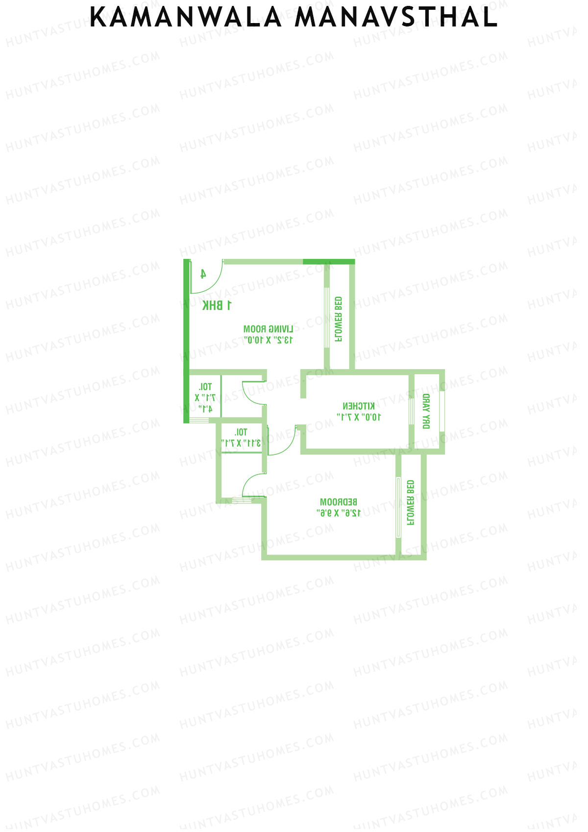 Kamanwala Manavsthal Wing E Unit 4 Floor Plan