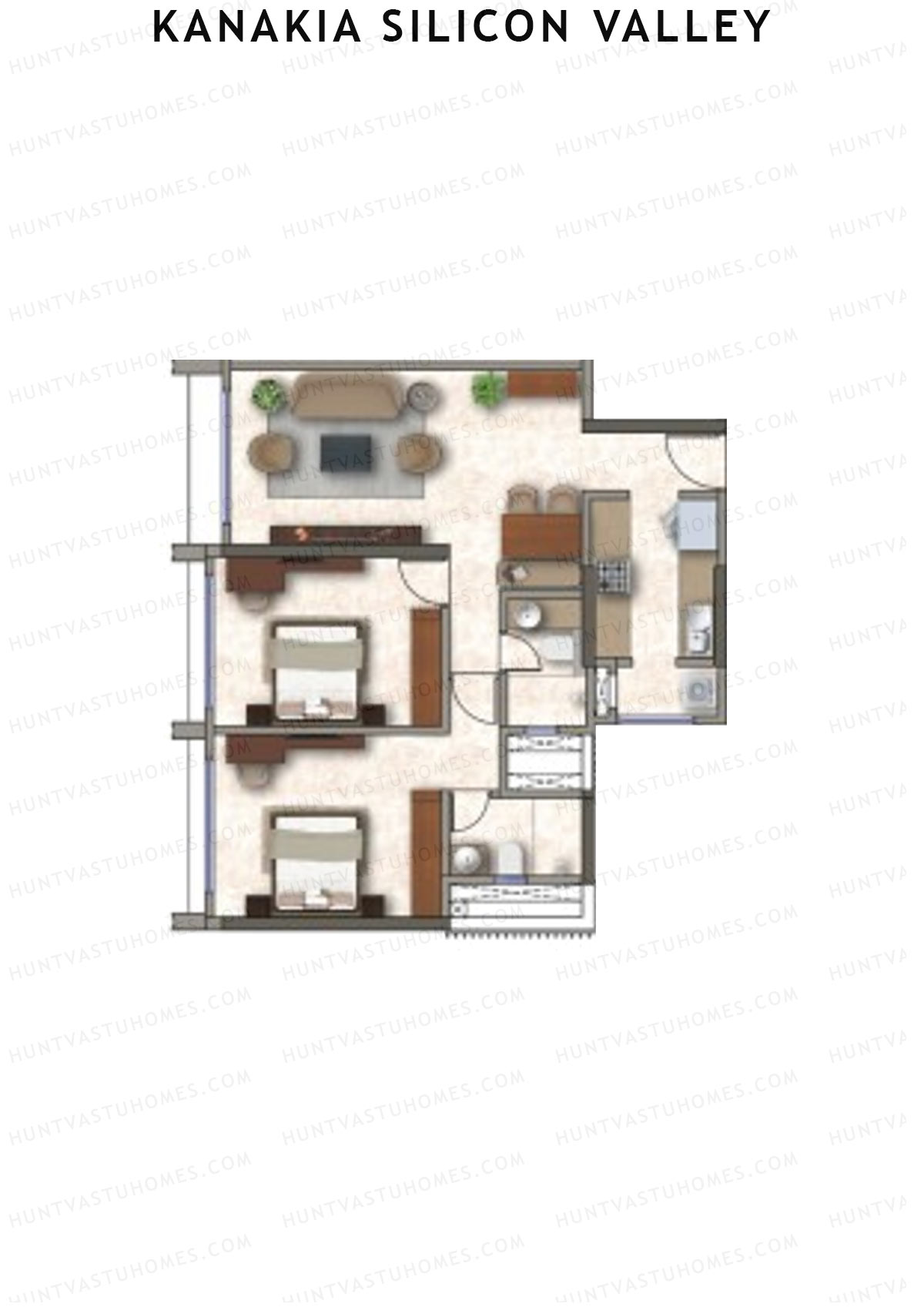 Kanakia Silicon Valley Tower A Unit 5 Floor Plan