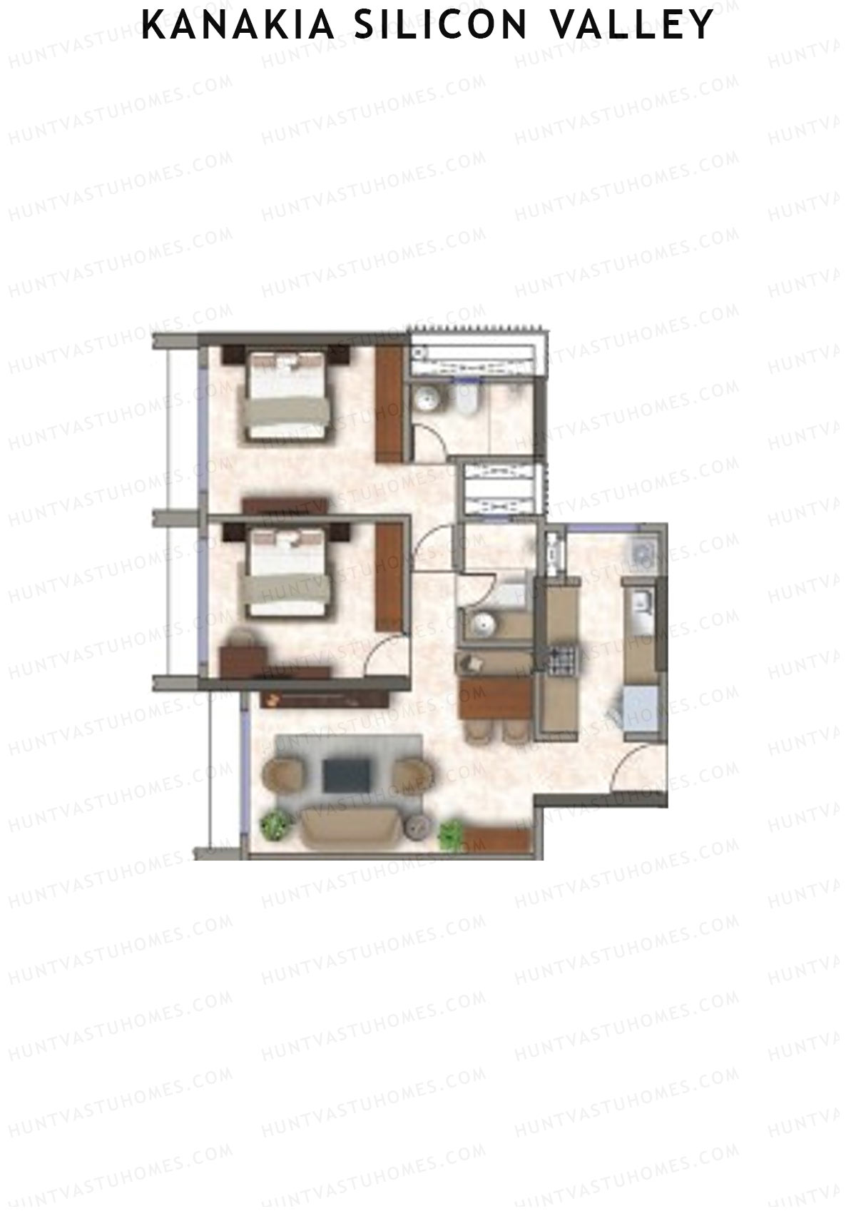 Kanakia Silicon Valley Tower A Unit 6 Floor Plan