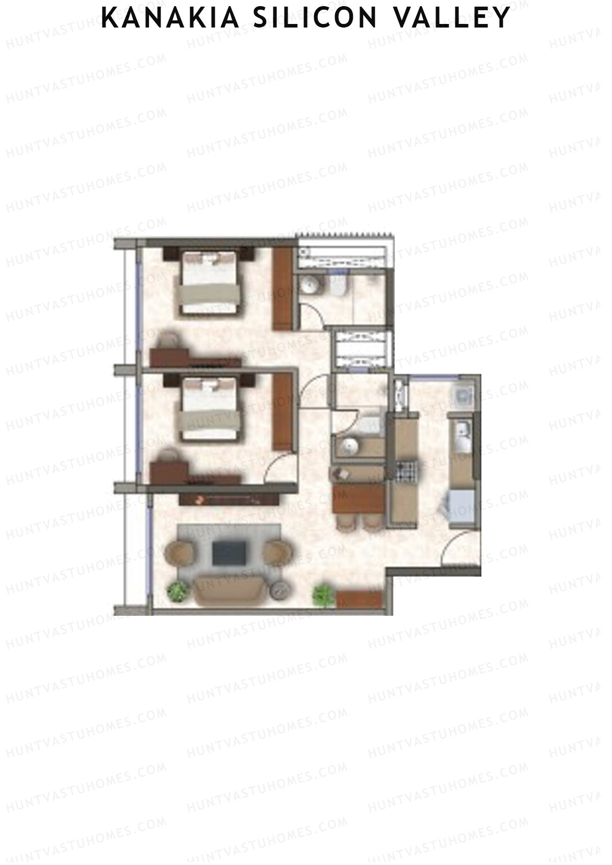 Kanakia Silicon Valley Tower A Unit 6 Floor Plan