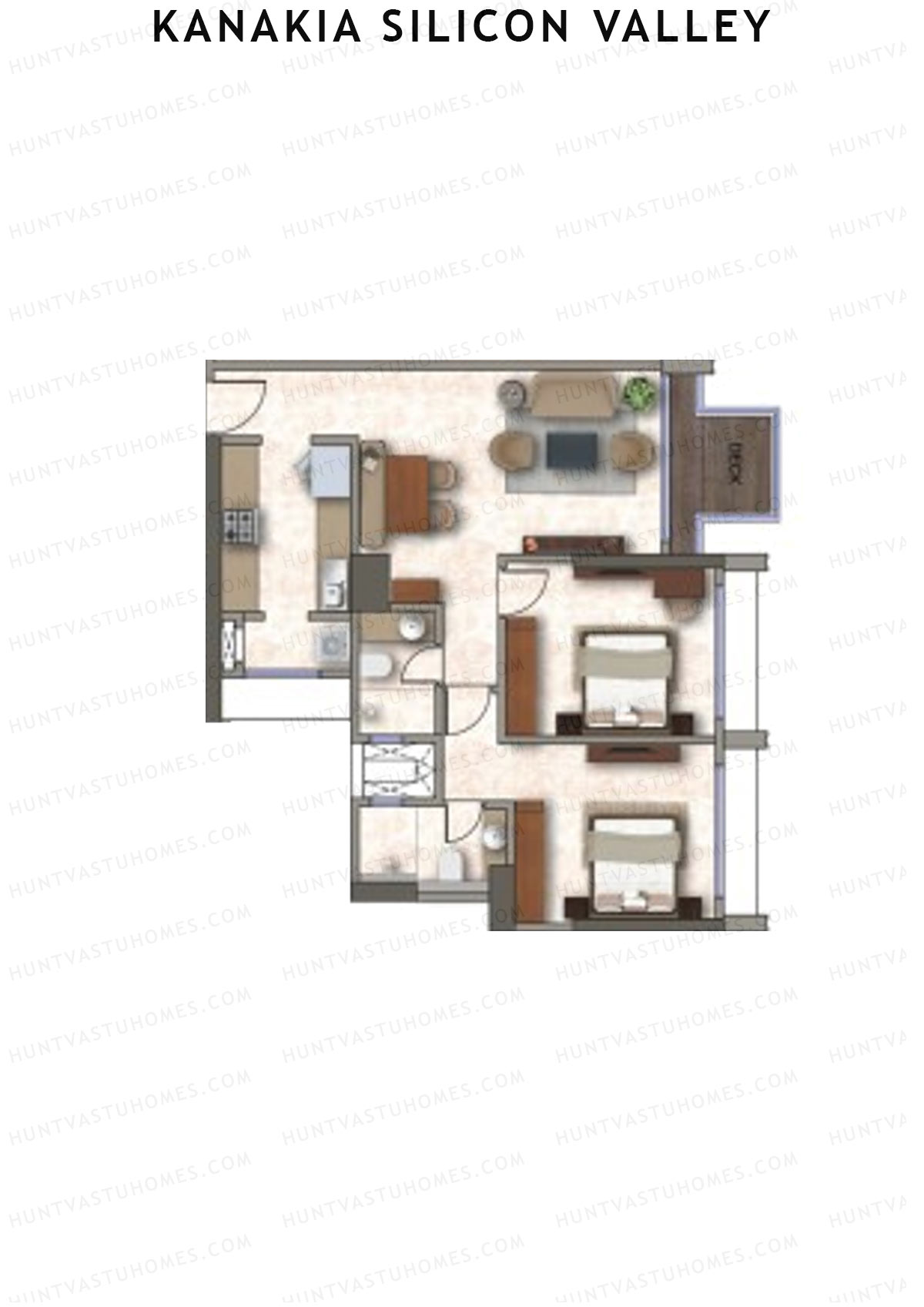 Kanakia Silicon Valley Tower B Unit 2 Floor Plan