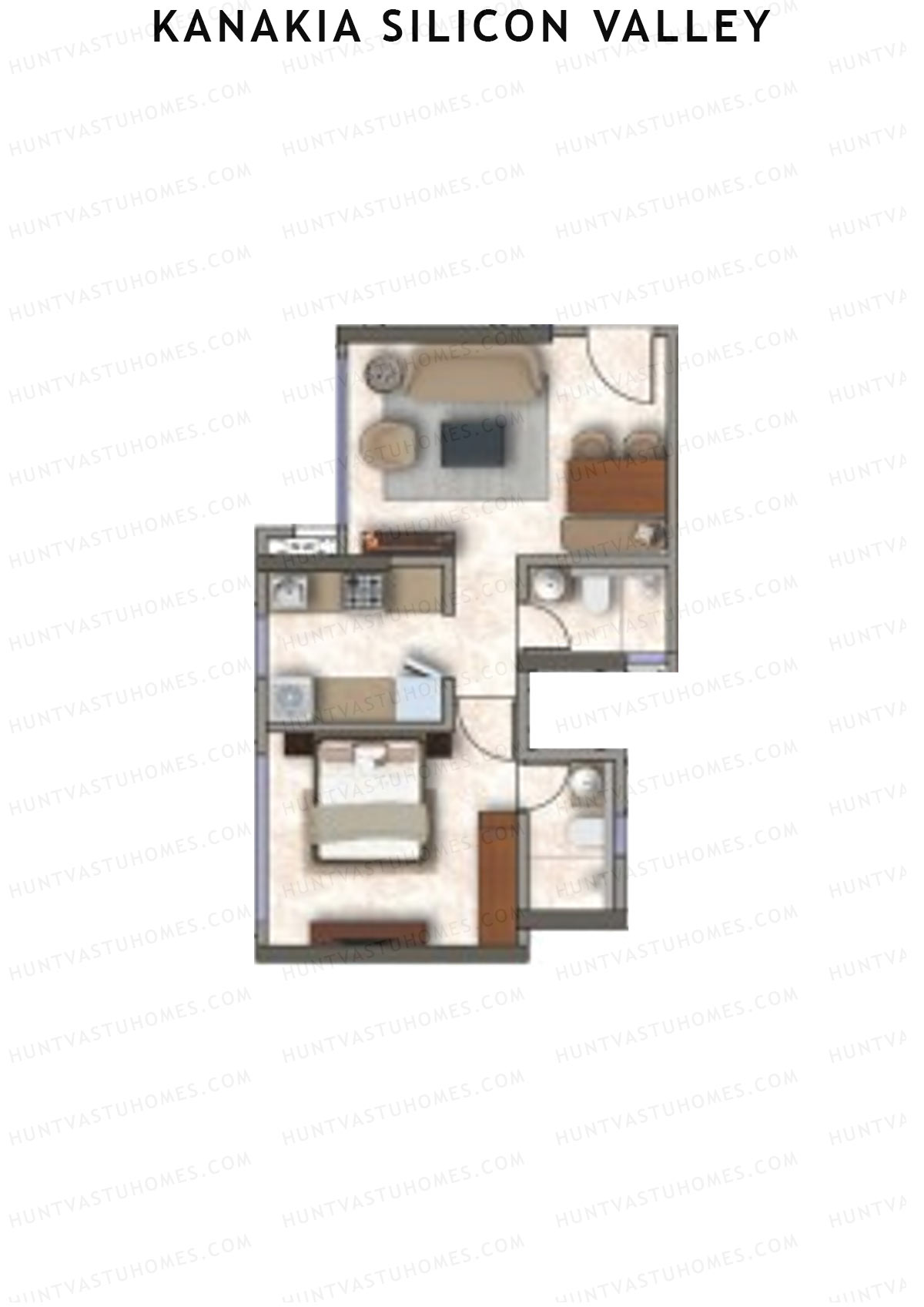Kanakia Silicon Valley Tower B Unit 4 Floor Plan