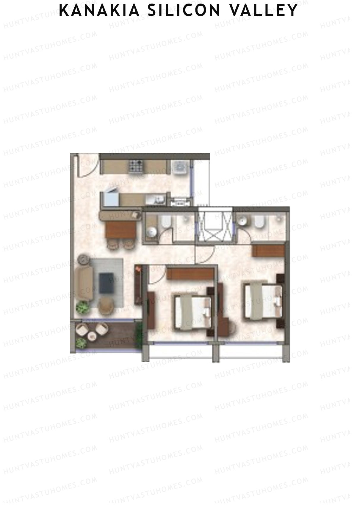 Kanakia Silicon Valley Tower C Unit 1 Floor Plan