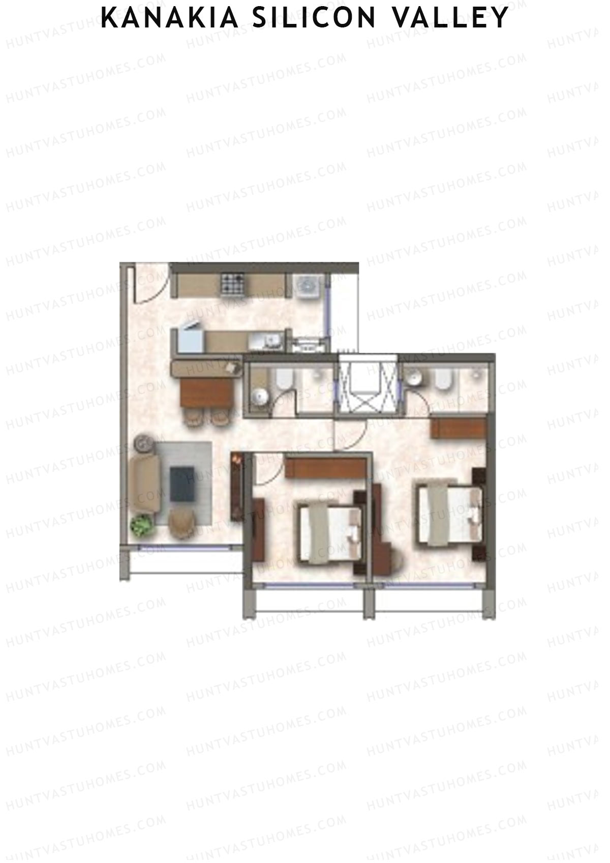 Kanakia Silicon Valley Tower C Unit 1 Floor Plan