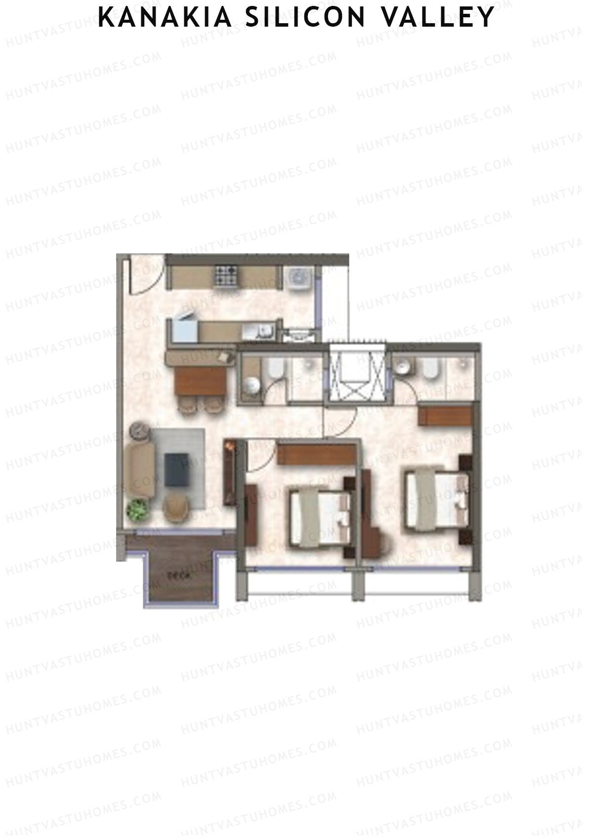 Kanakia Silicon Valley Tower C Unit 1 Floor Plan