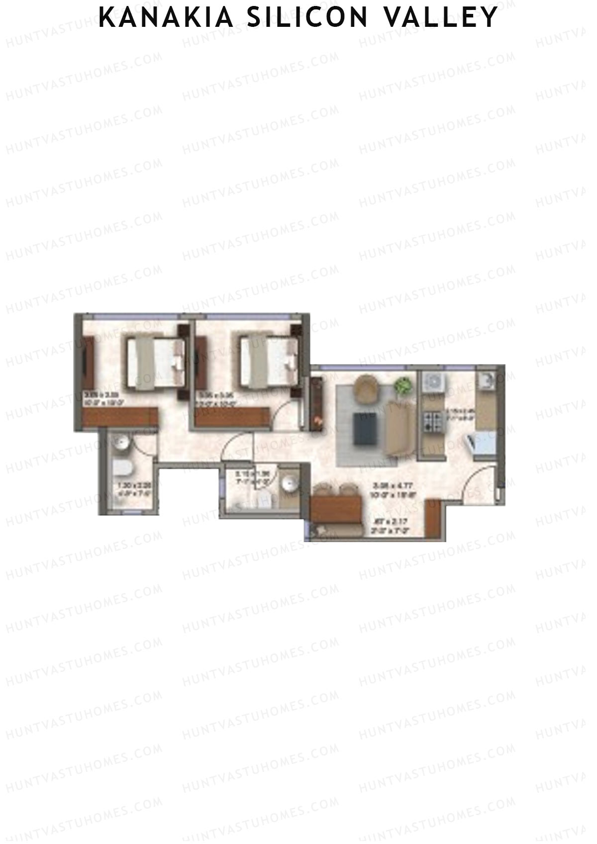 Kanakia Silicon Valley Tower C Unit 4 Floor Plan