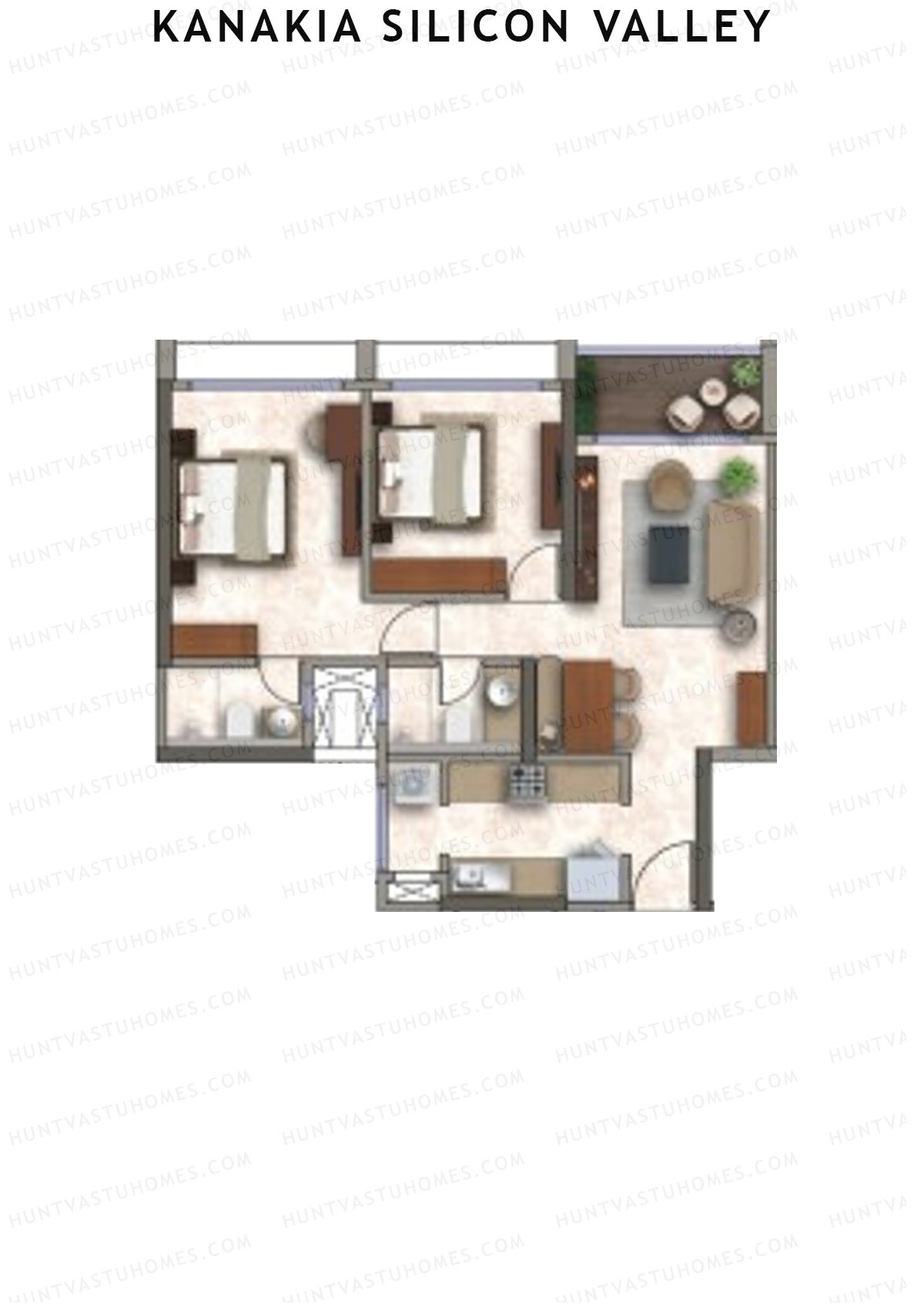 Kanakia Silicon Valley Tower C Unit 5 Floor Plan
