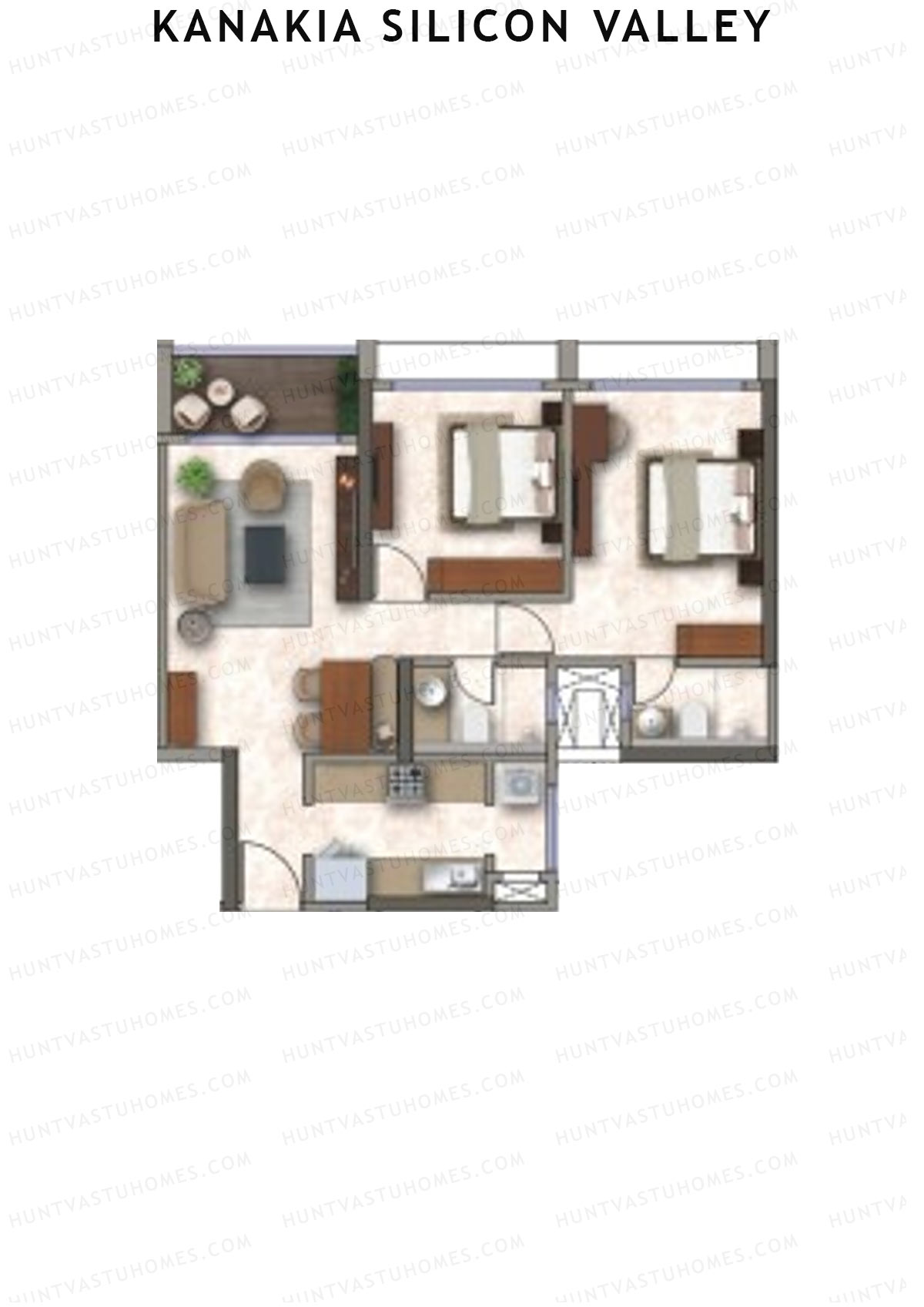 Kanakia Silicon Valley Tower C Unit 6 Floor Plan