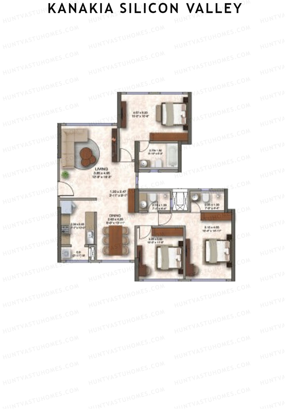 Kanakia Silicon Valley Tower C Unit 7 Floor Plan