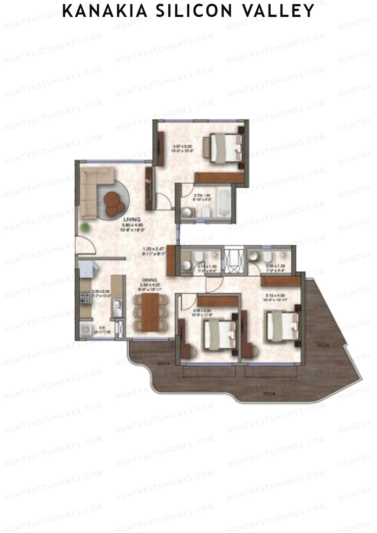 Kanakia Silicon Valley Tower C Unit 7 Floor Plan