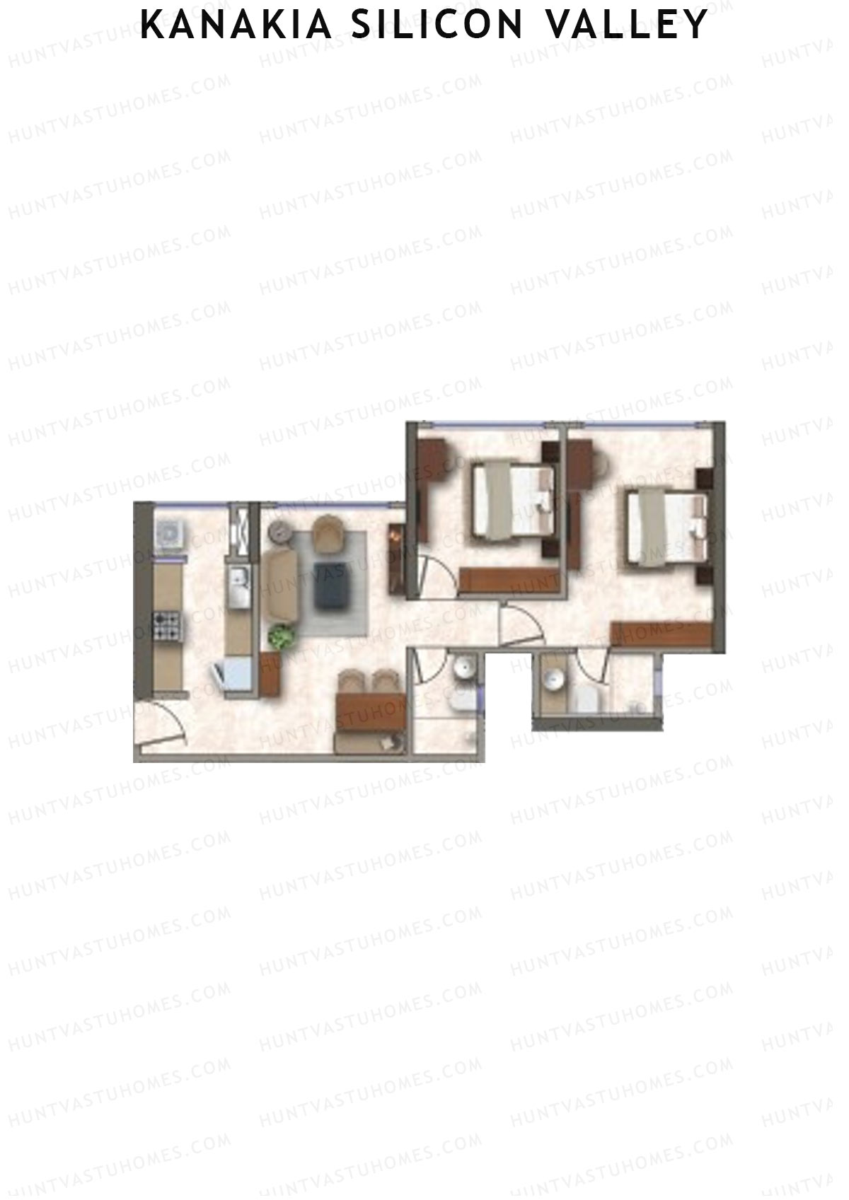 Kanakia Silicon Valley Tower D Unit 6  Floor Plan