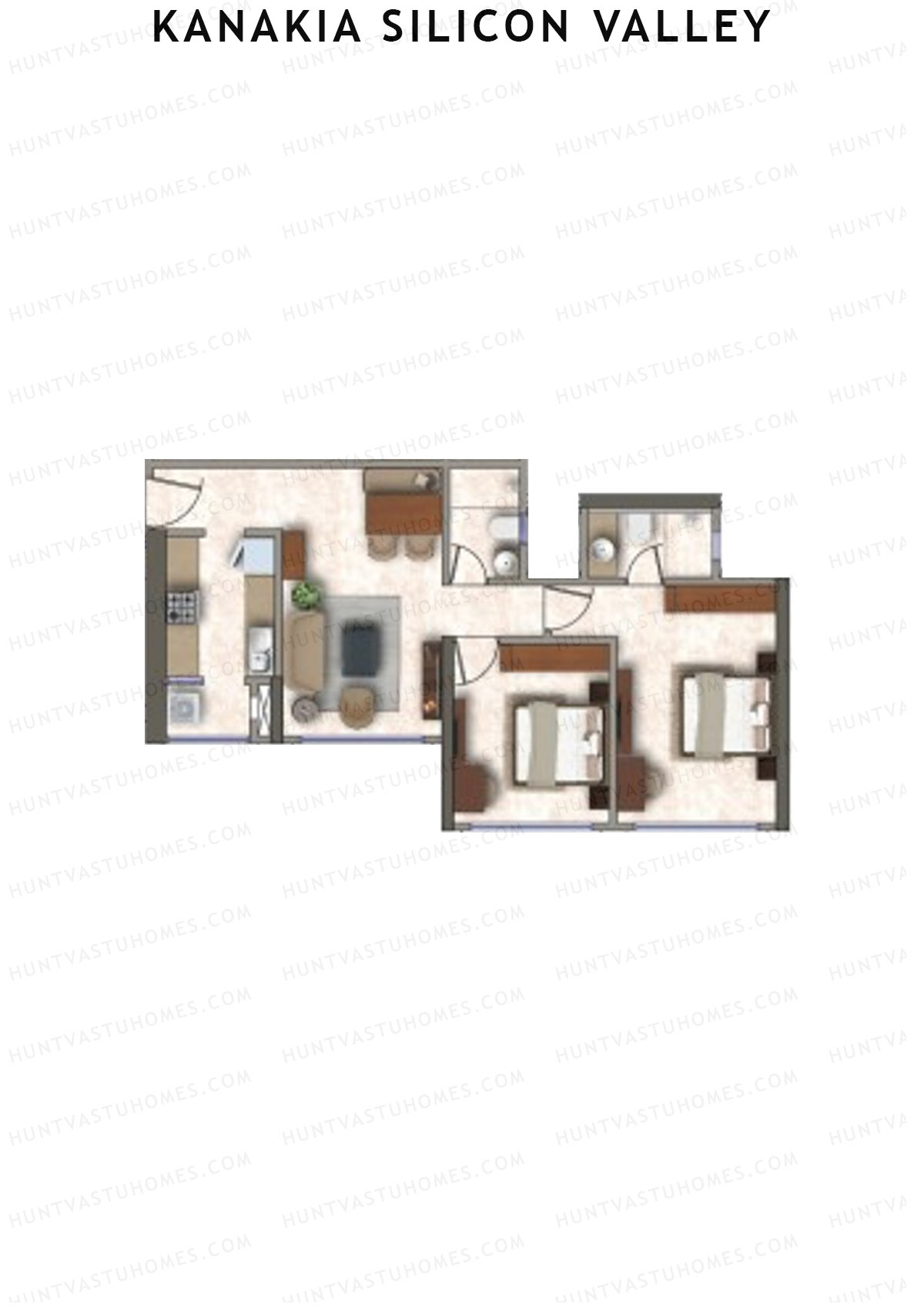 Kanakia Silicon Valley Tower D Unit 7  Floor Plan