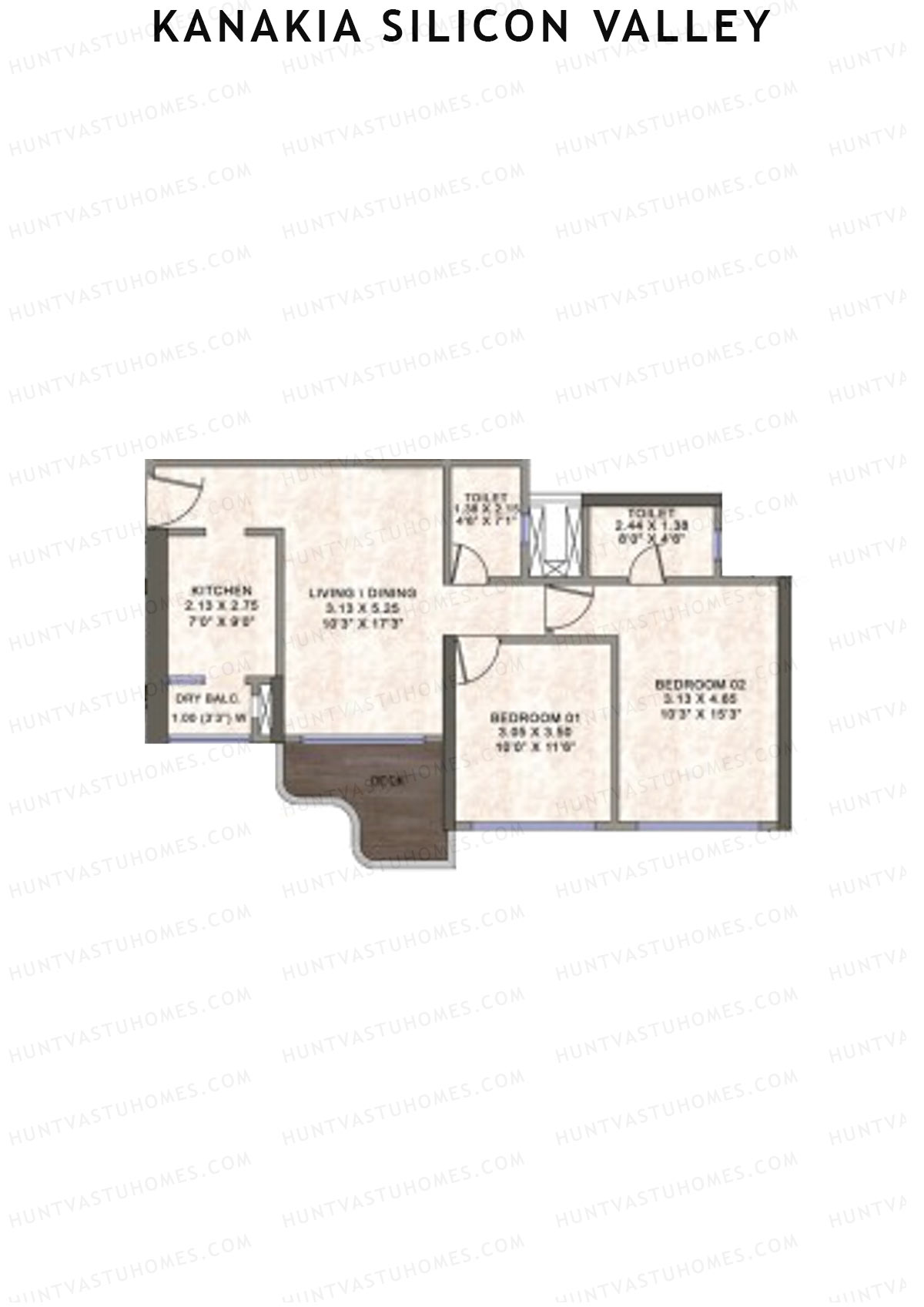 Kanakia Silicon Valley Tower D Unit 7  Floor Plan
