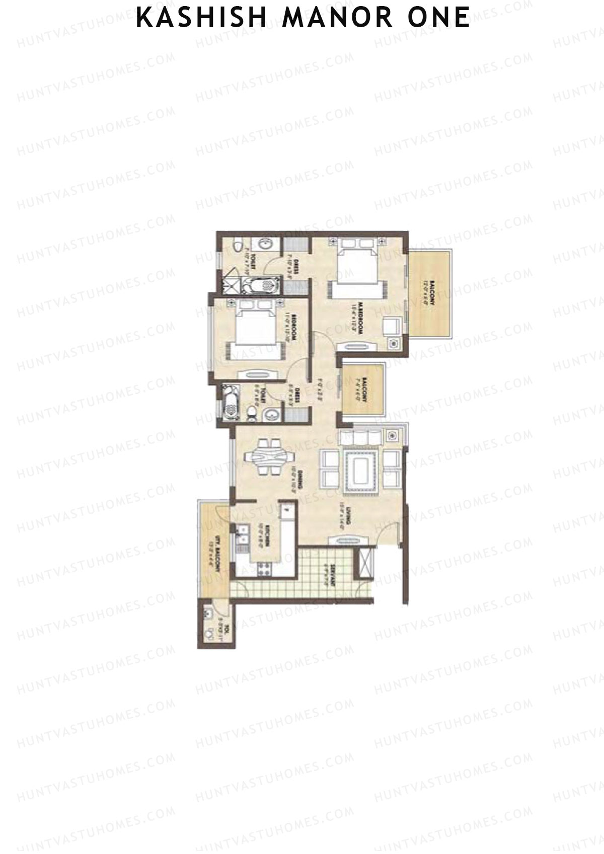Kashish Manor One Block B5 Unit A Floor Plan