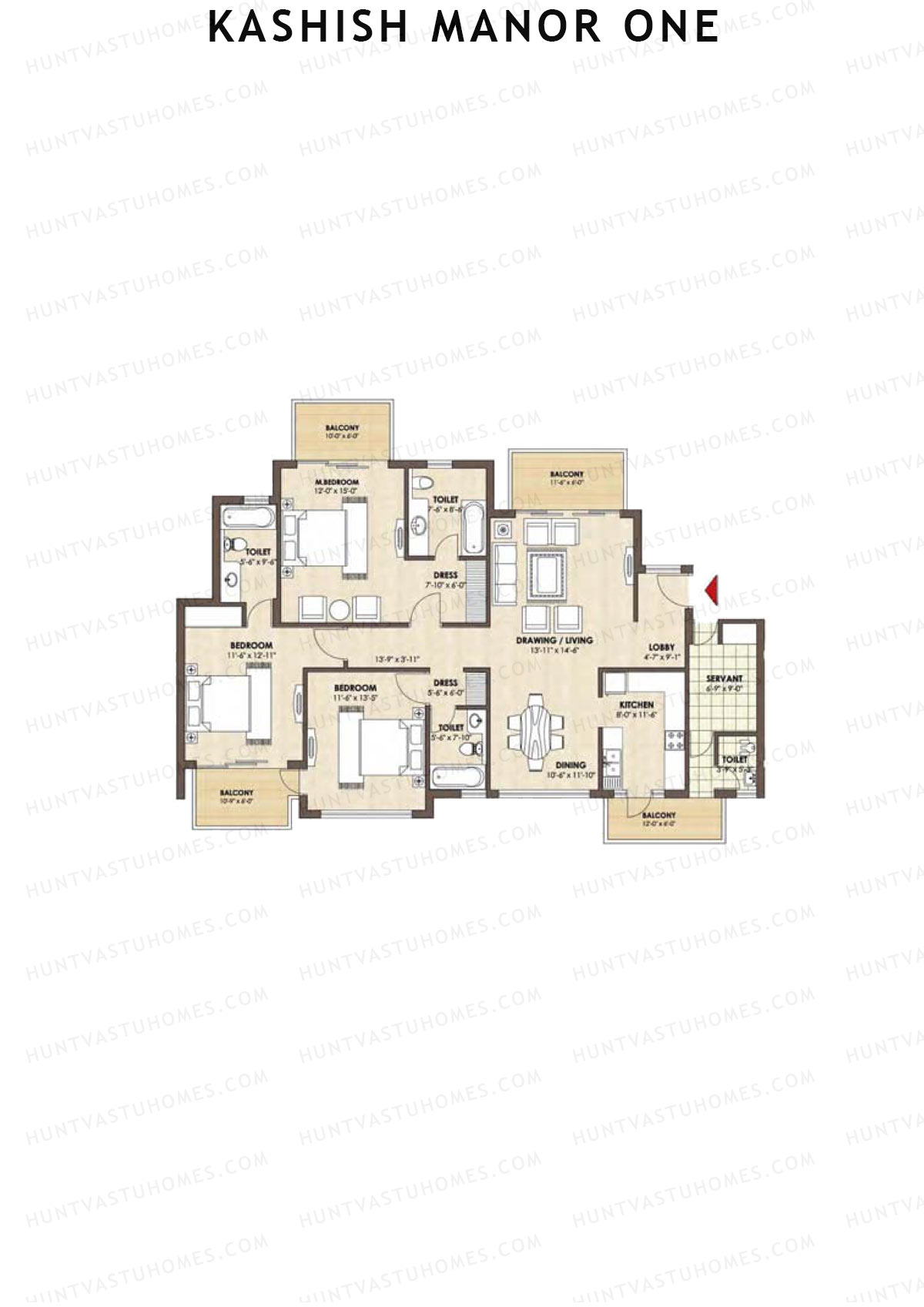 Kashish Manor One Block C4 Unit A Floor Plan
