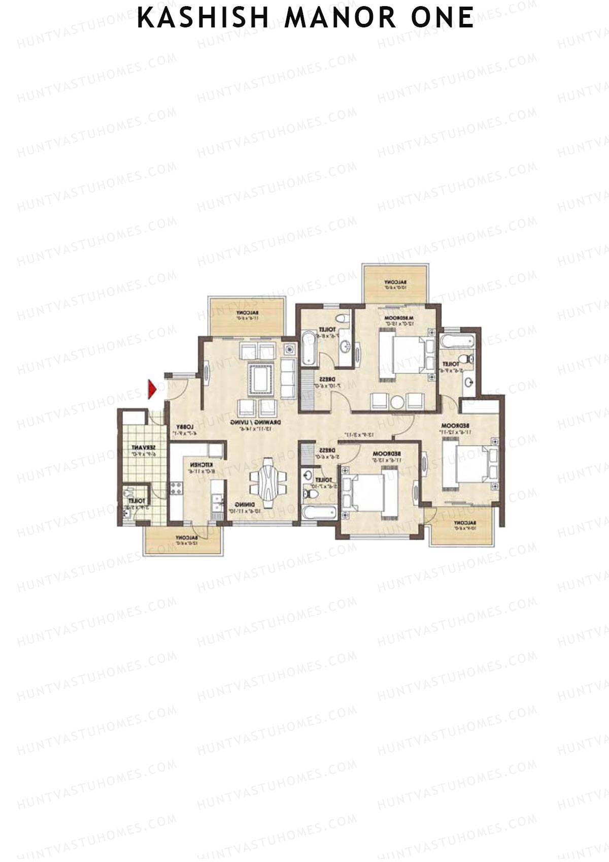 Kashish Manor One Block C5 Unit B Floor Plan