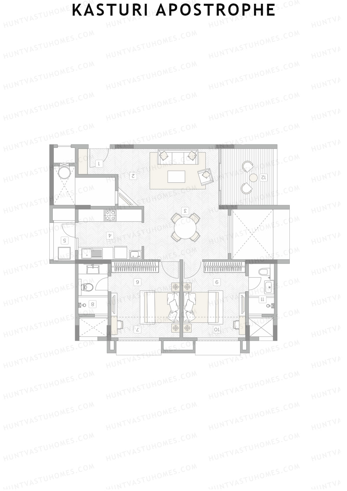 Kasturi Apostrophe Tower A Unit 3 Floor Plan