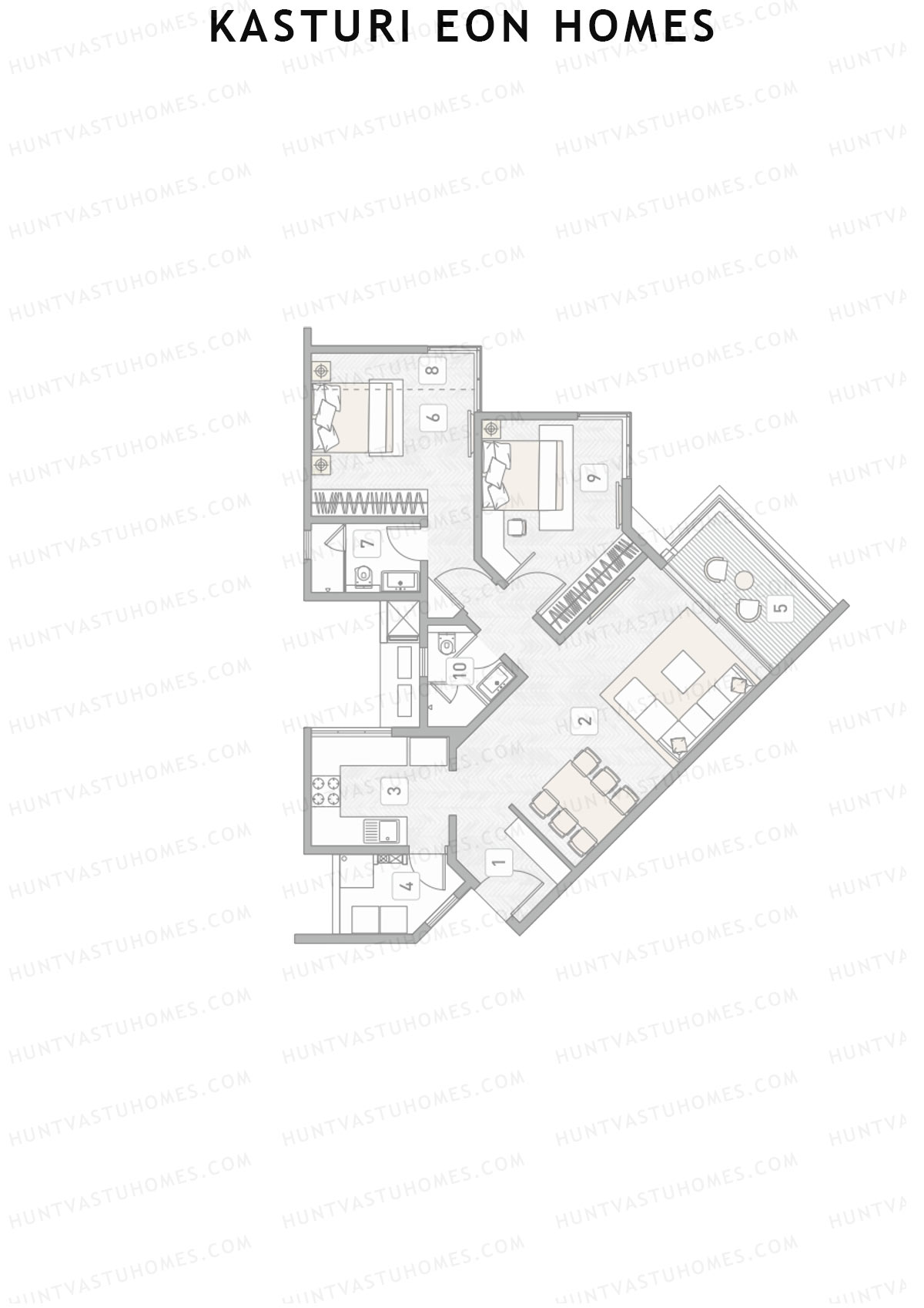 Kasturi Eon Homes Tower A2 Unit 7 Floor Plan