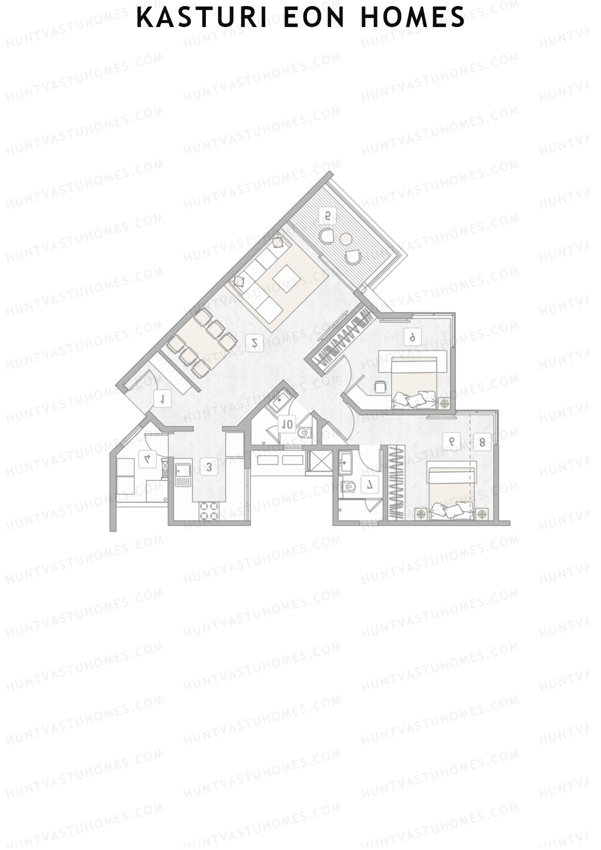 Kasturi Eon Homes Tower A2 Unit 8 Floor Plan