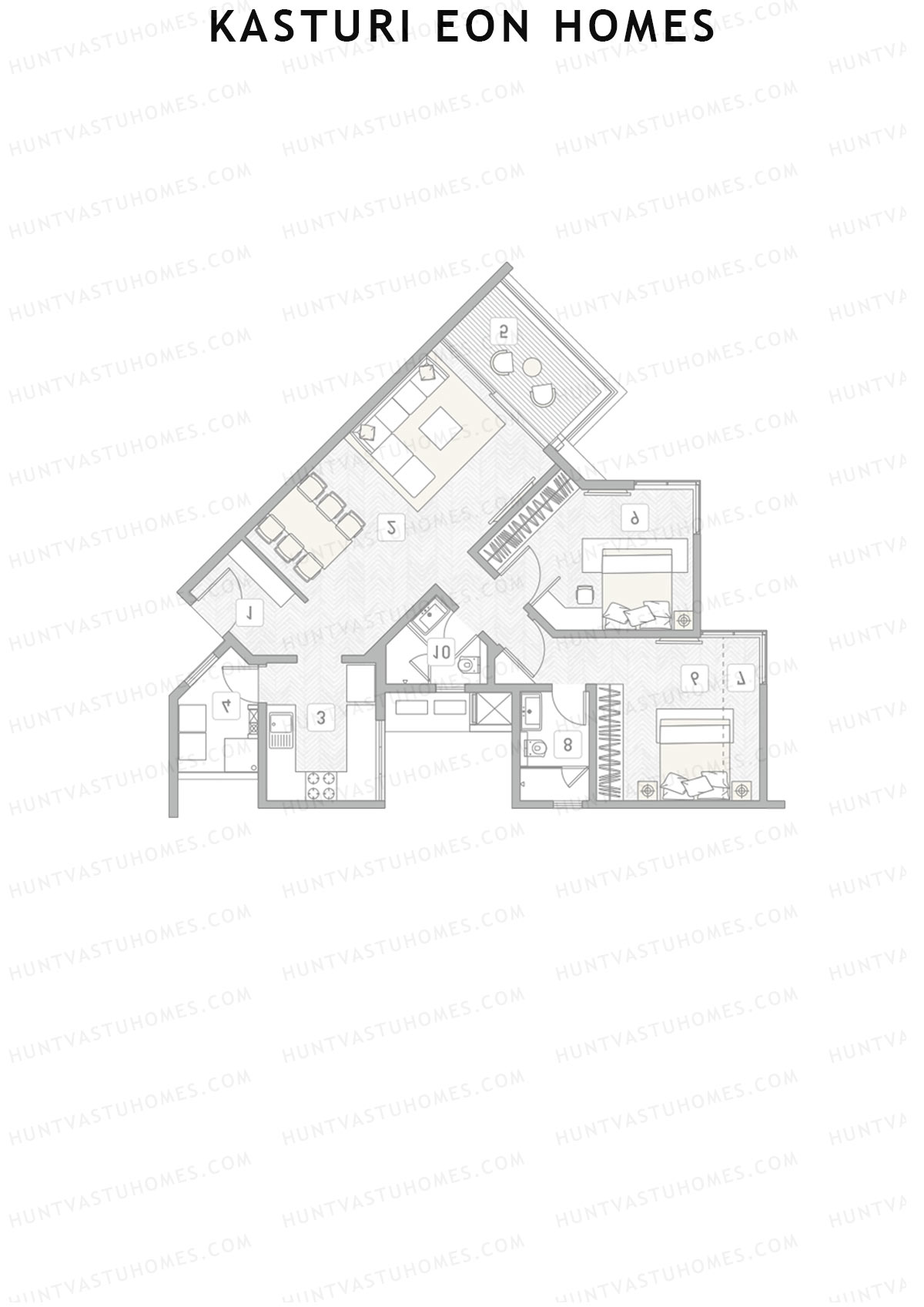 Kasturi Eon Homes Tower B1 Unit 6 Floor Plan