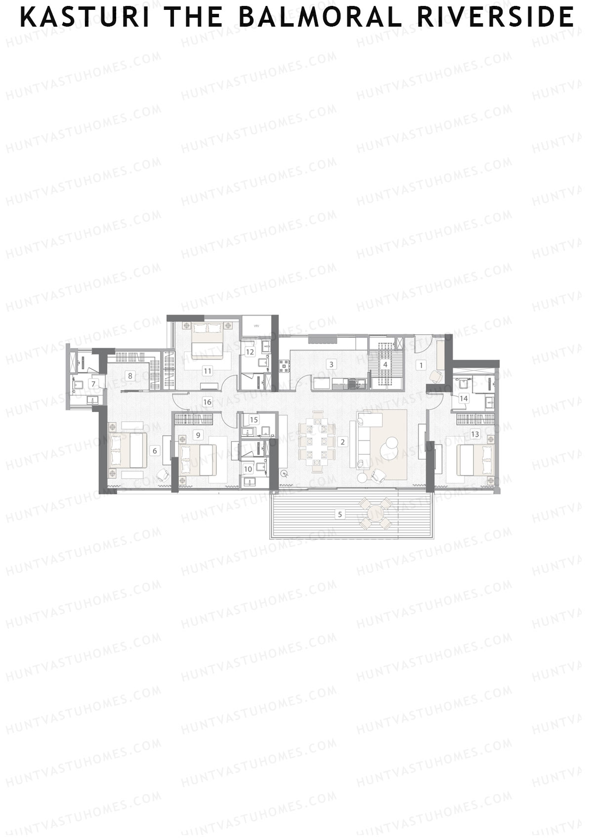 Kasturi The Balmoral Riverside Tower B Unit 1 Floor Plan