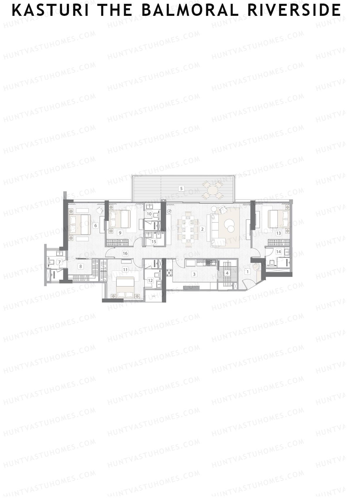 Kasturi The Balmoral Riverside Tower B Unit 2 Floor Plan