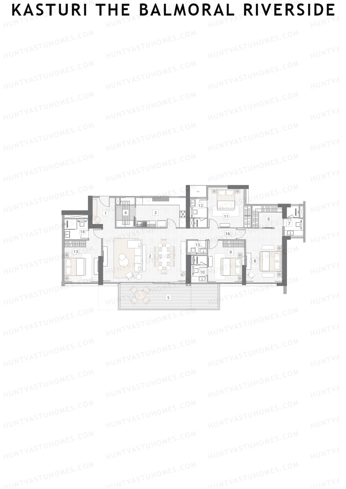 Kasturi The Balmoral Riverside Tower B Unit 3 Floor Plan