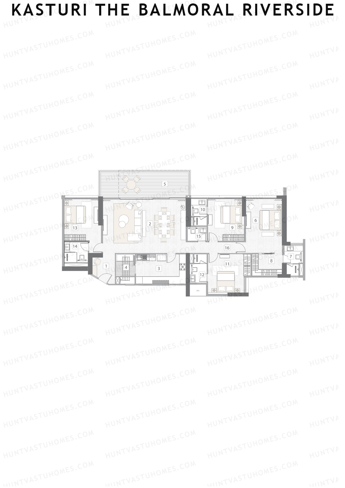 Kasturi The Balmoral Riverside Tower B Unit 4 Floor Plan