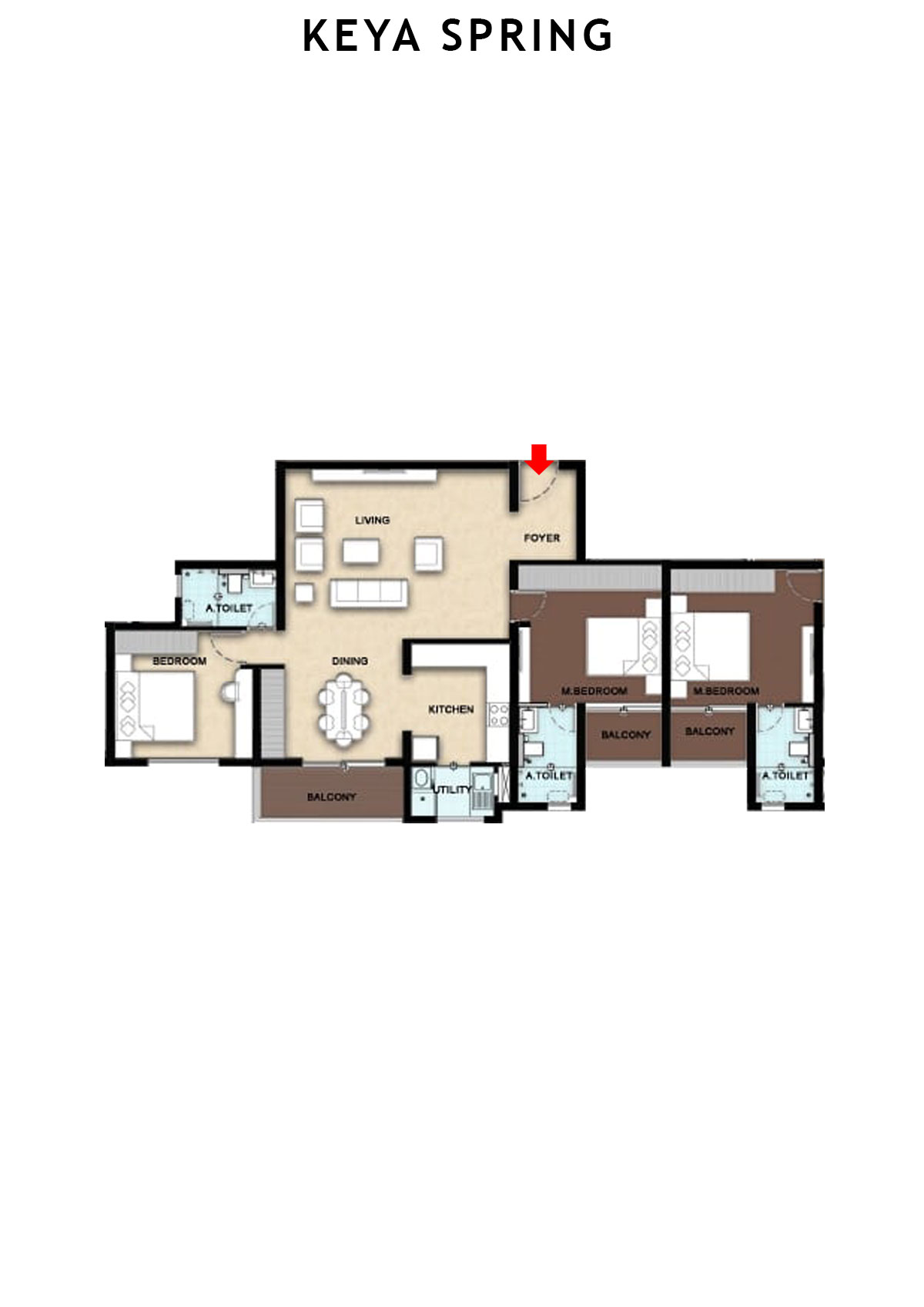 Keya Spring Tower B Unit 7 Floor Plan
