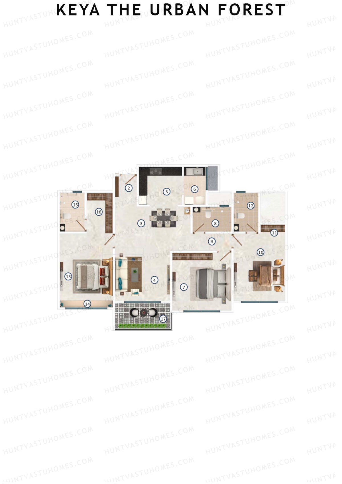 Keya The Urban Forest Tower A Unit 5 Floor Plan