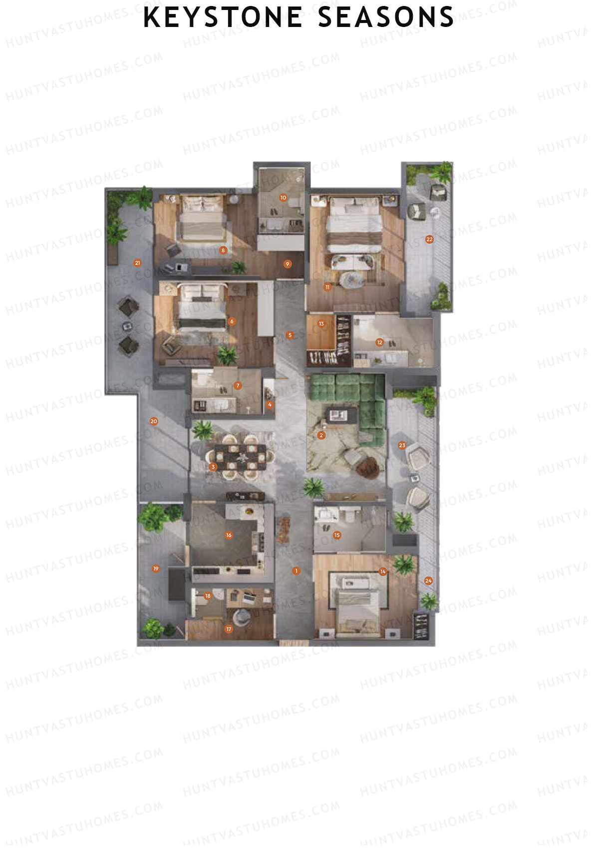 Keystone Seasons Earth Unit 2 Floor Plan