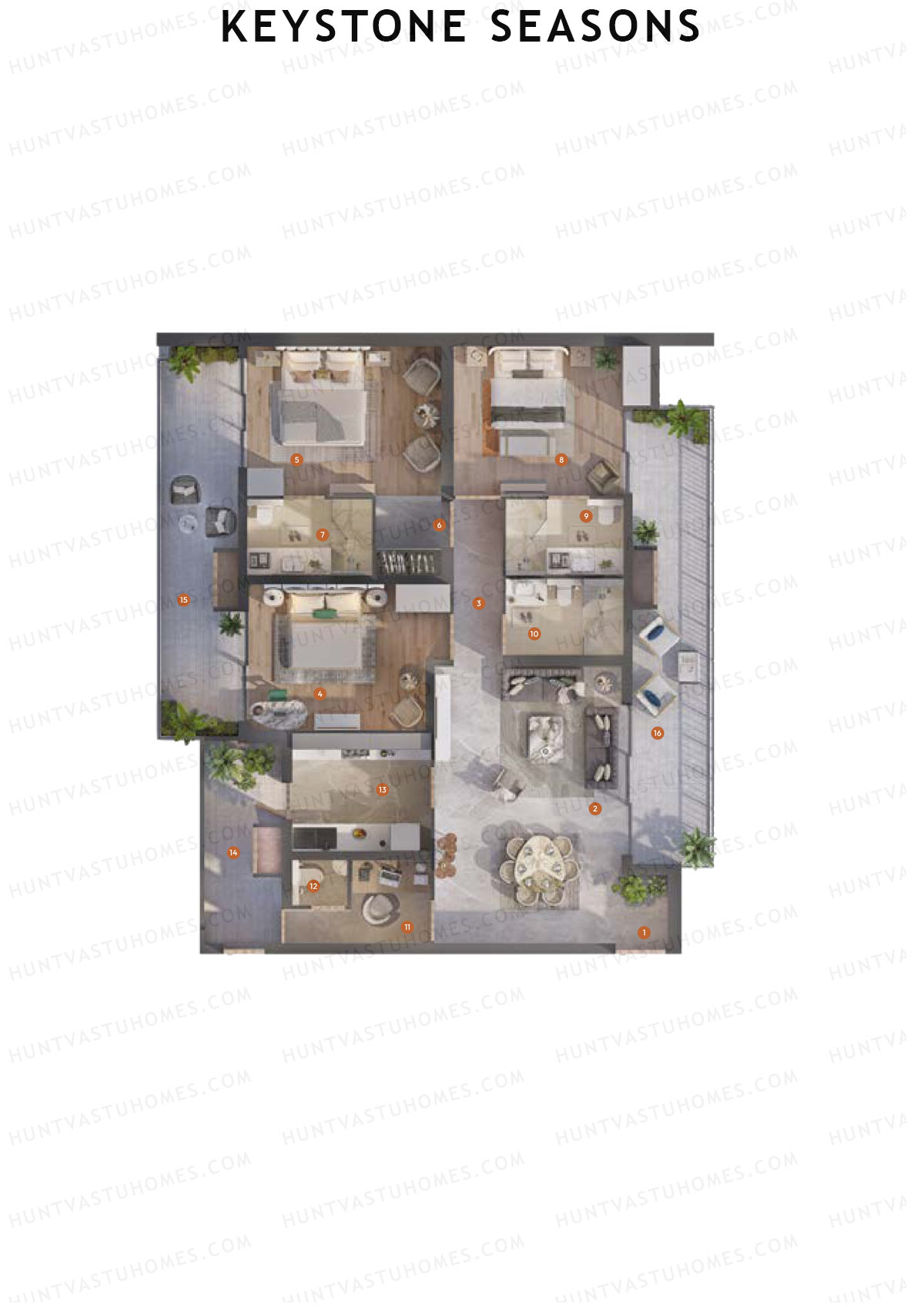 Keystone Seasons Tower Sun Unit 2 Floor Plan