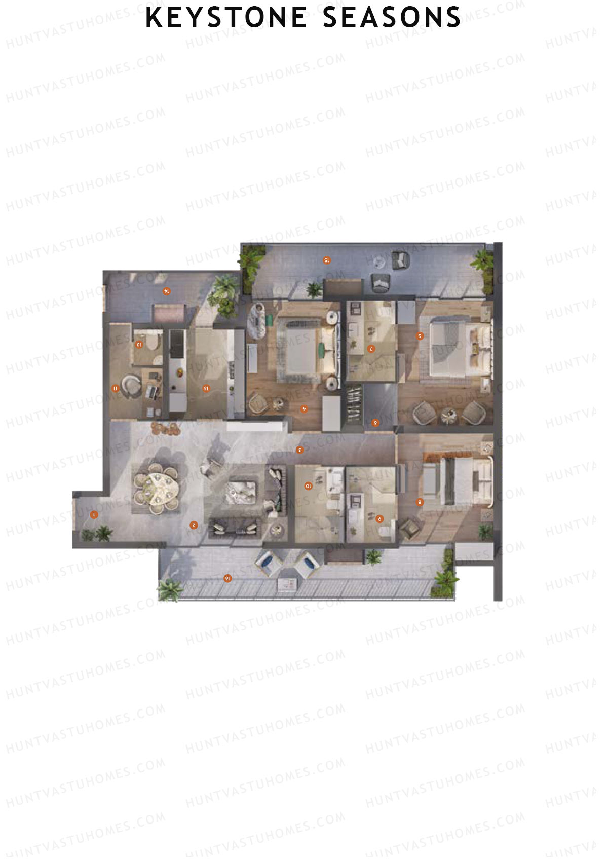 Keystone Seasons Tower Sun Unit 3 Floor Plan