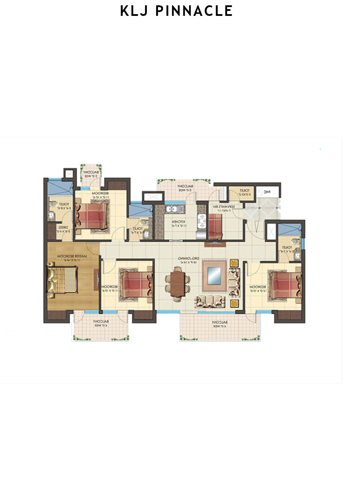 Klj Pinnacle Tower B10 Unit 4 Floor Plan