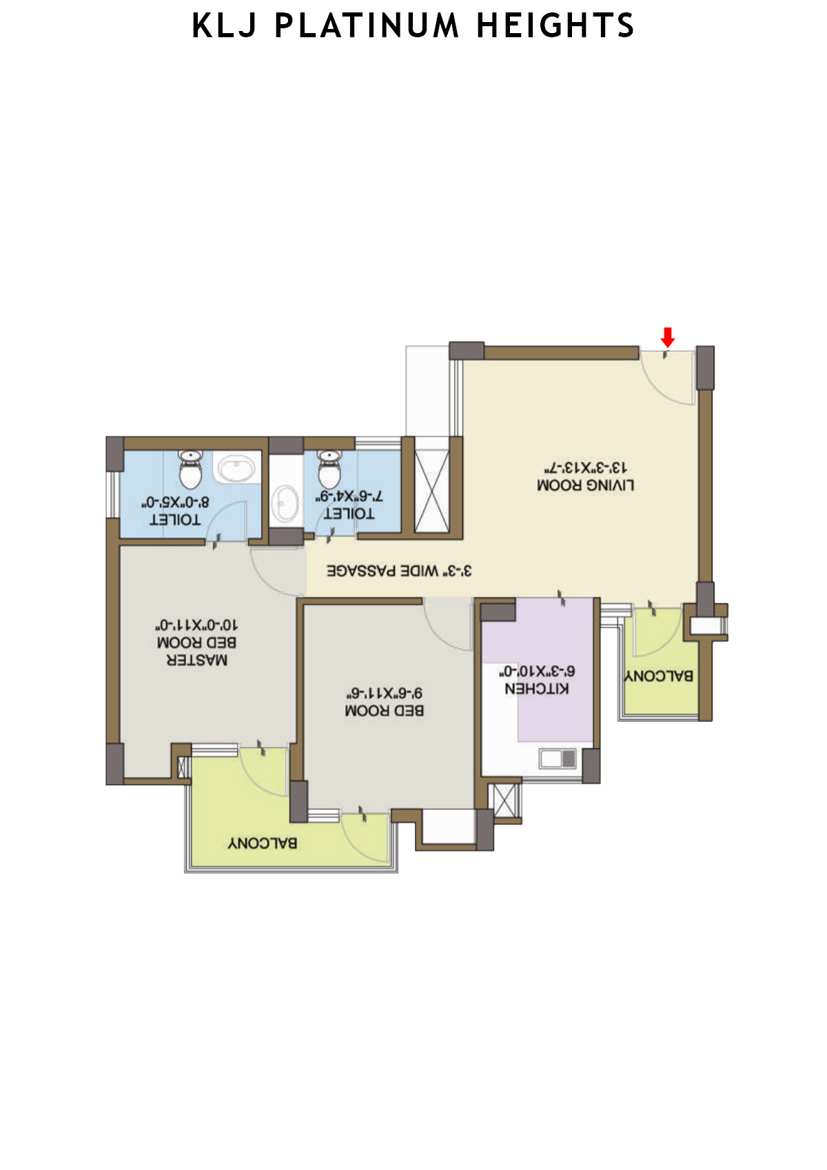Klj Platinum Heights Tower D10 Unit 7 Floor Plan