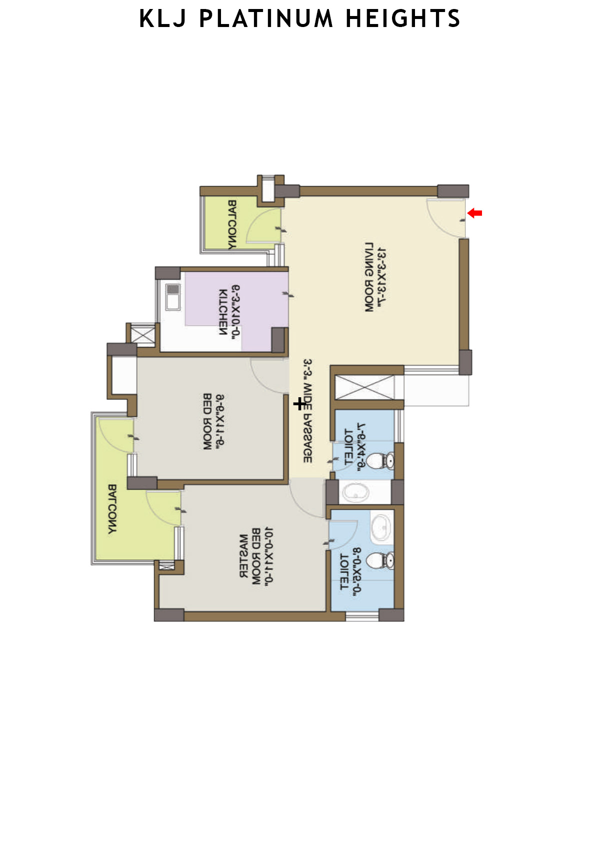 Klj Platinum Heights Tower D12 Unit 8 Floor Plan