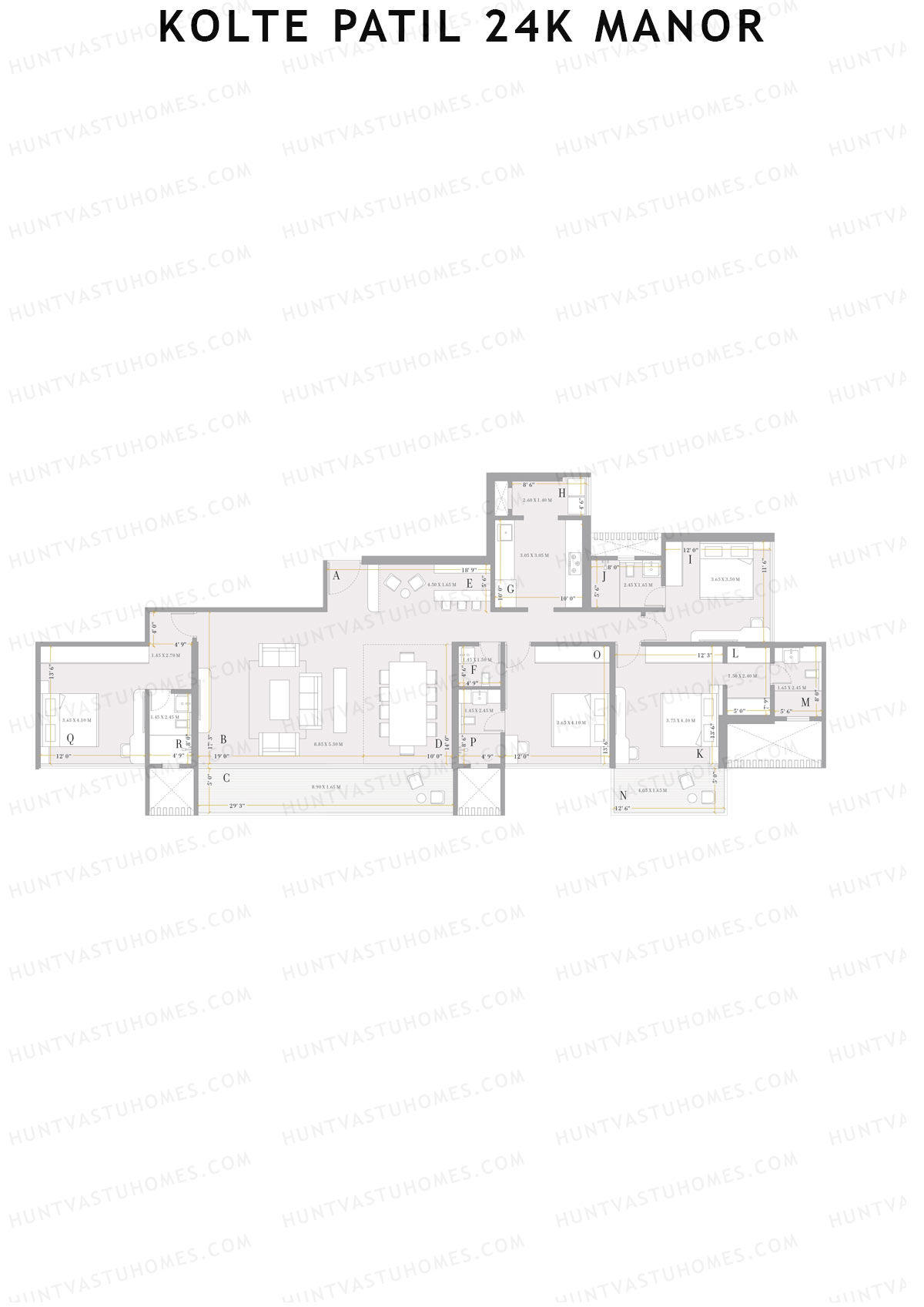 Kolte Patil 24K Manor Tower A Unit 4 (Type 2) Floor Plan