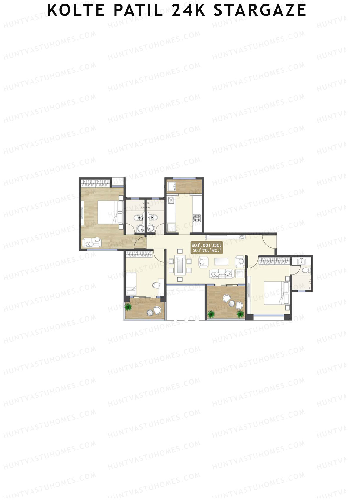 Kolte Patil 24K Stargaze Tower C Unit 4 Floor Plan