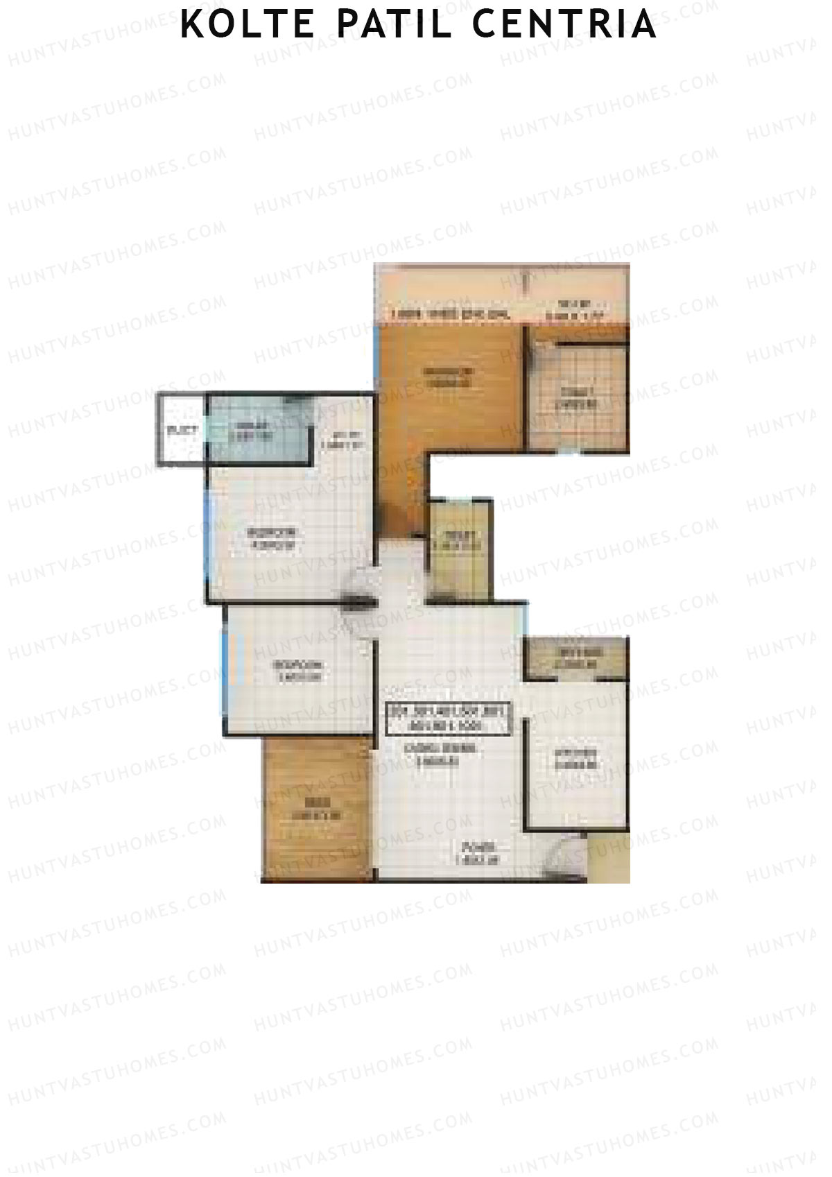 Kolte Patil Centria Wing P Unit 1 Floor Plan
