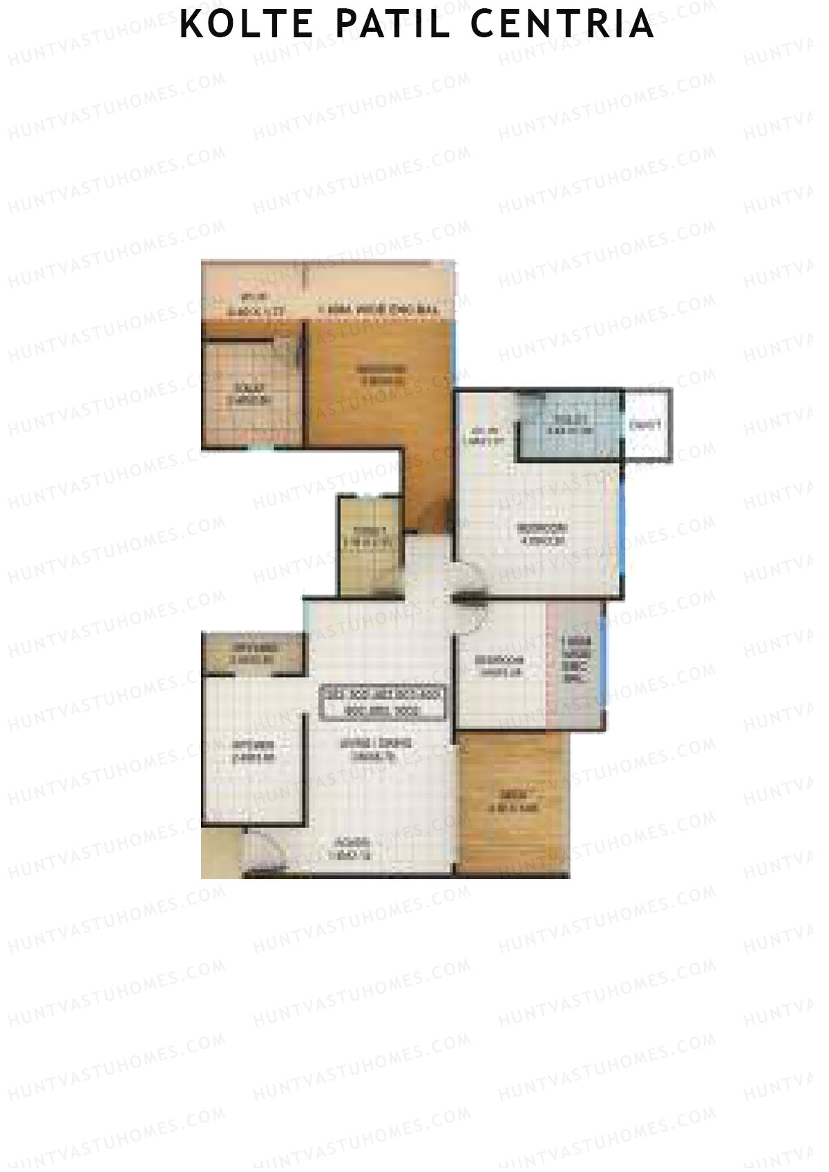 Kolte Patil Centria Wing P Unit 2 Floor Plan