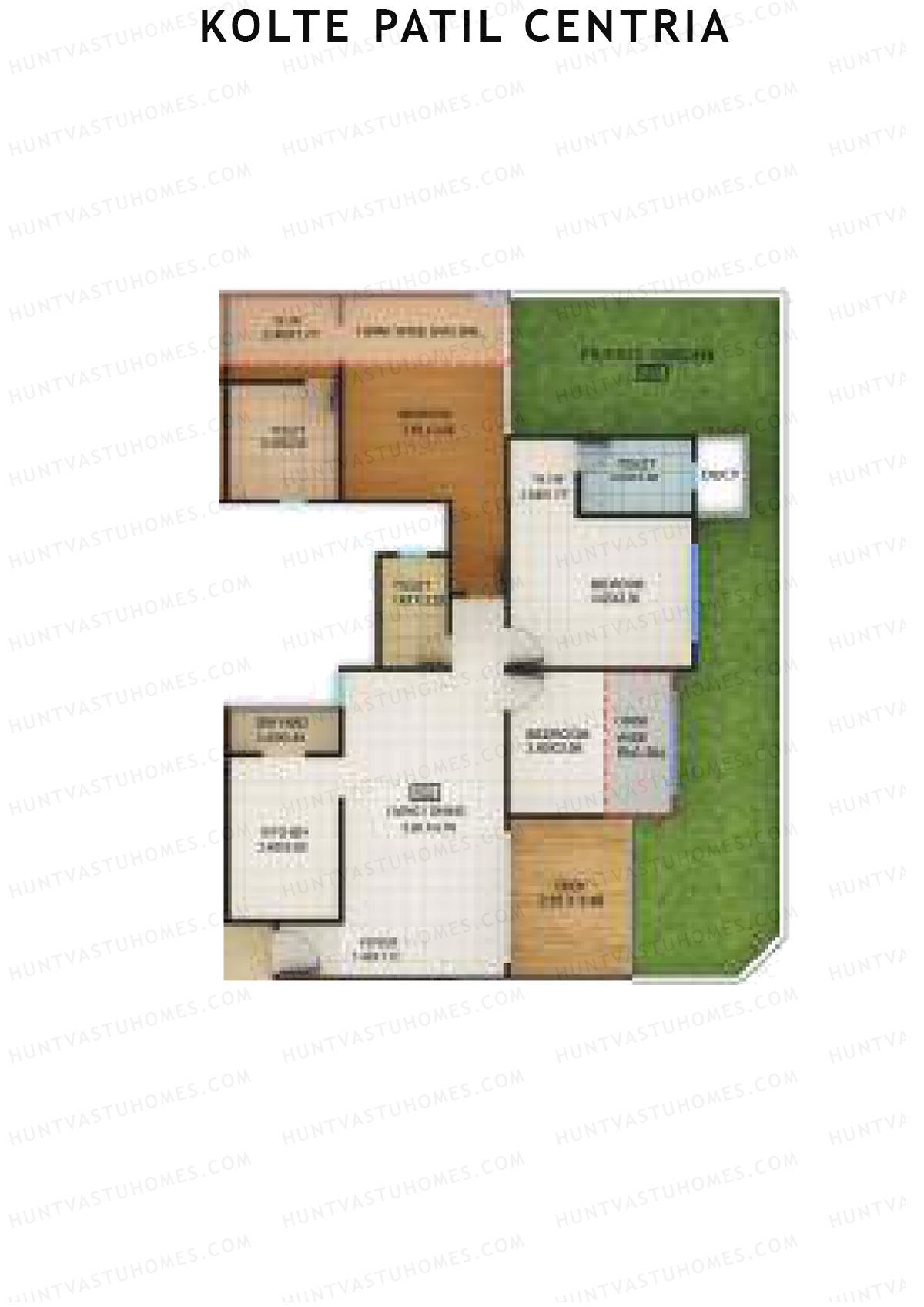 Kolte Patil Centria Wing P Unit 2 Floor Plan