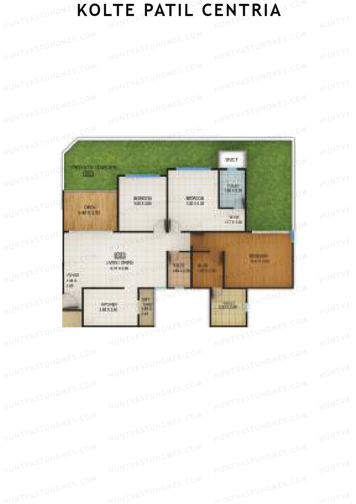 Kolte Patil Centria Wing P Unit 3 Floor Plan