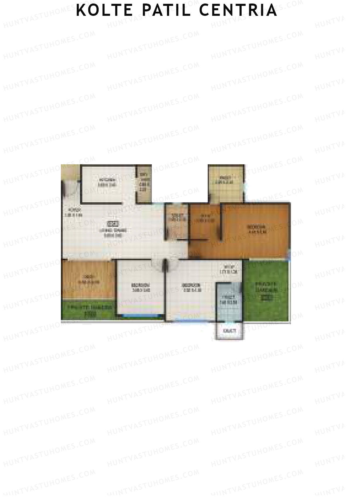 Kolte Patil Centria Wing P Unit 4 Floor Plan