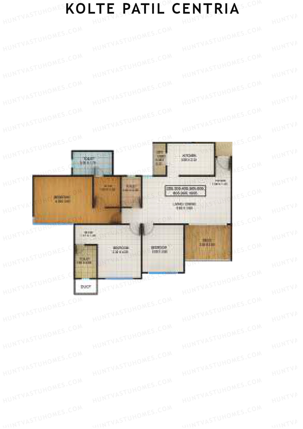 Kolte Patil Centria Wing P Unit 5 Floor Plan